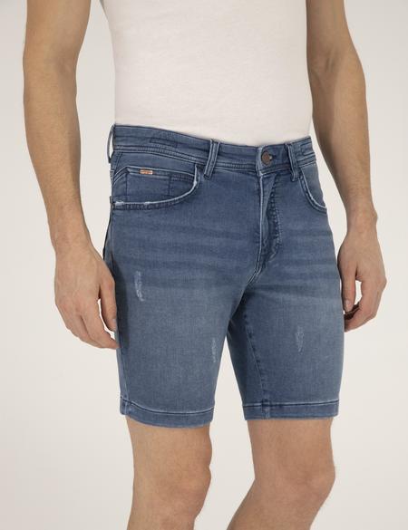 Saks Slim Fit Jean Şort - 50267835010