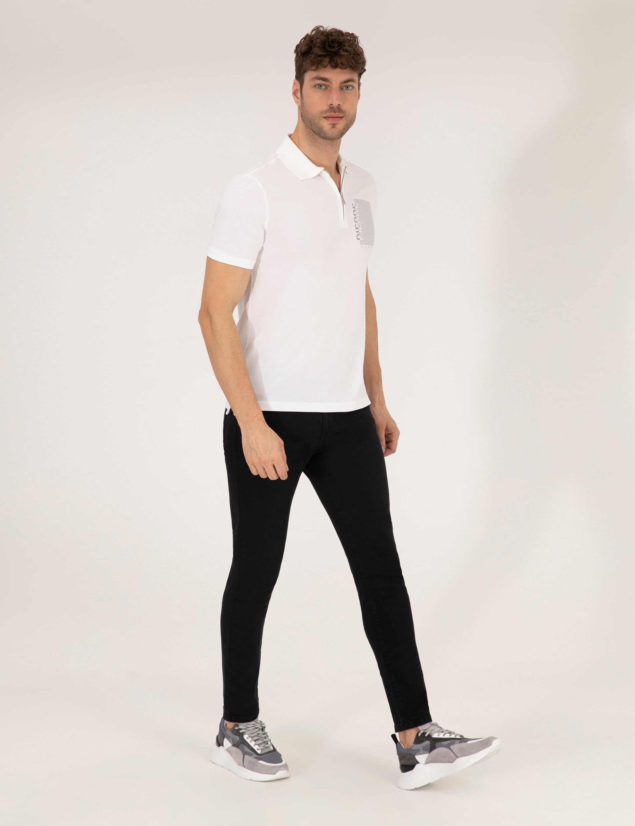 Siyah Slim Fit Jean Pantolon - Image 3
