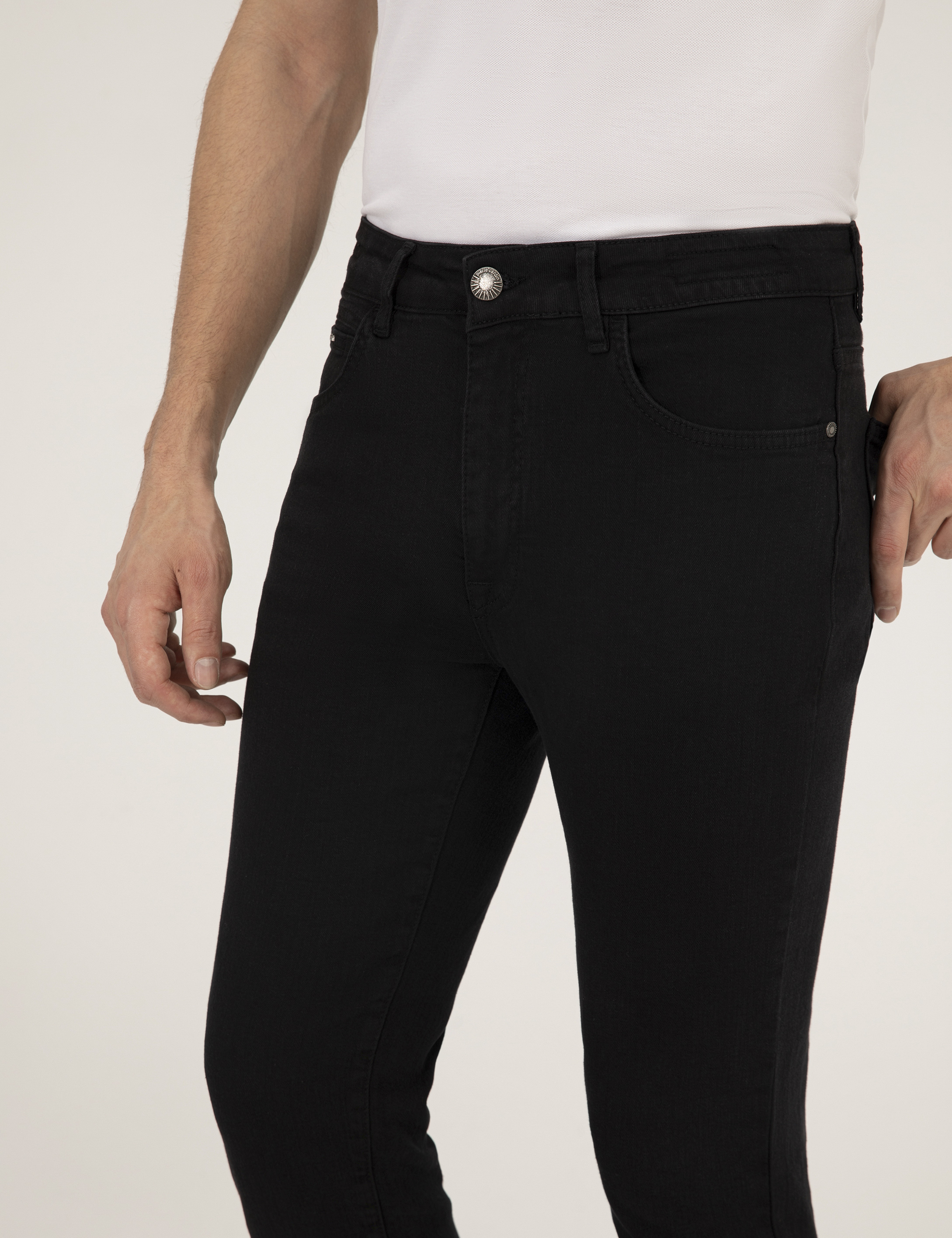 Siyah Slim Fit Jean Pantolon