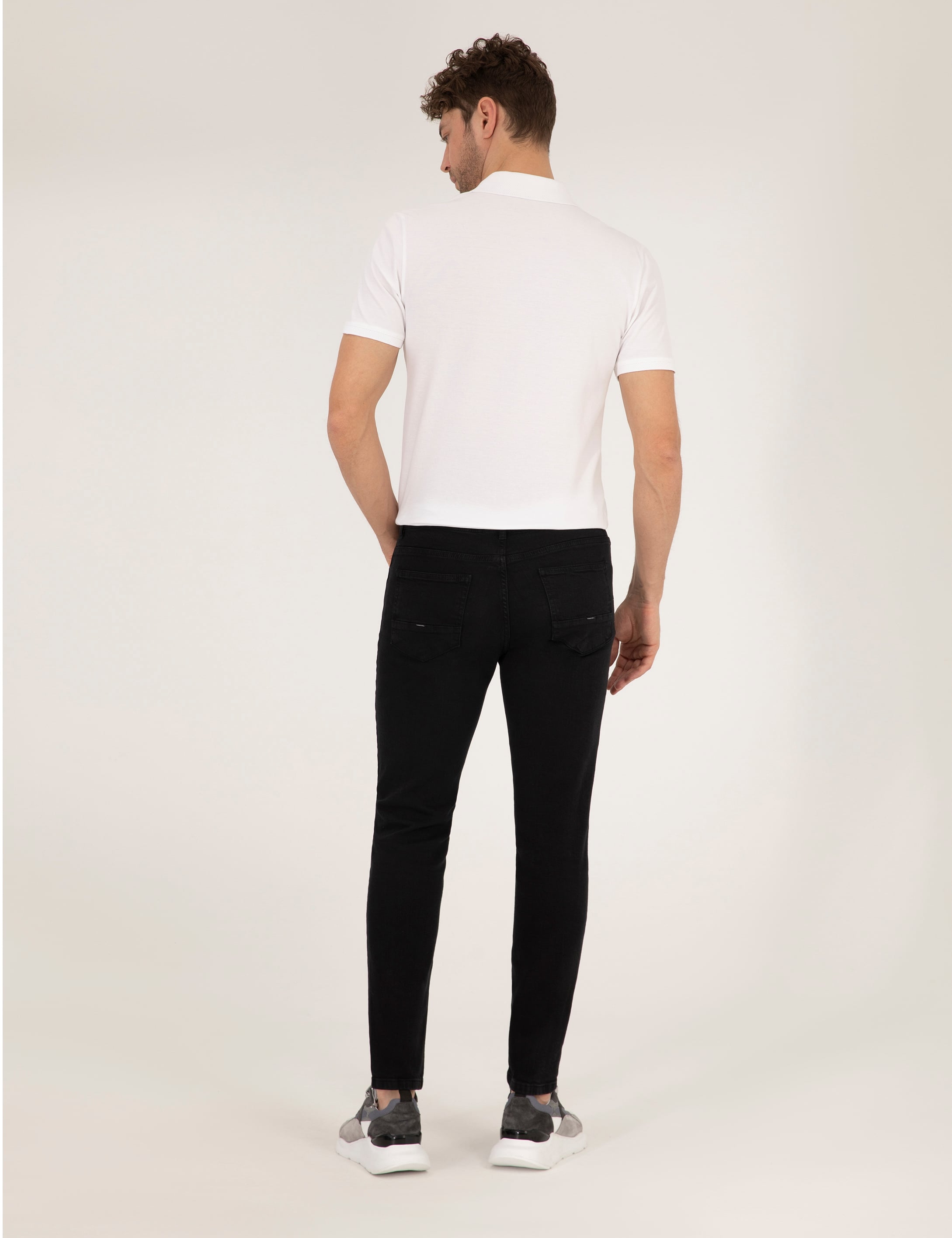 Siyah Slim Fit Jean Pantolon