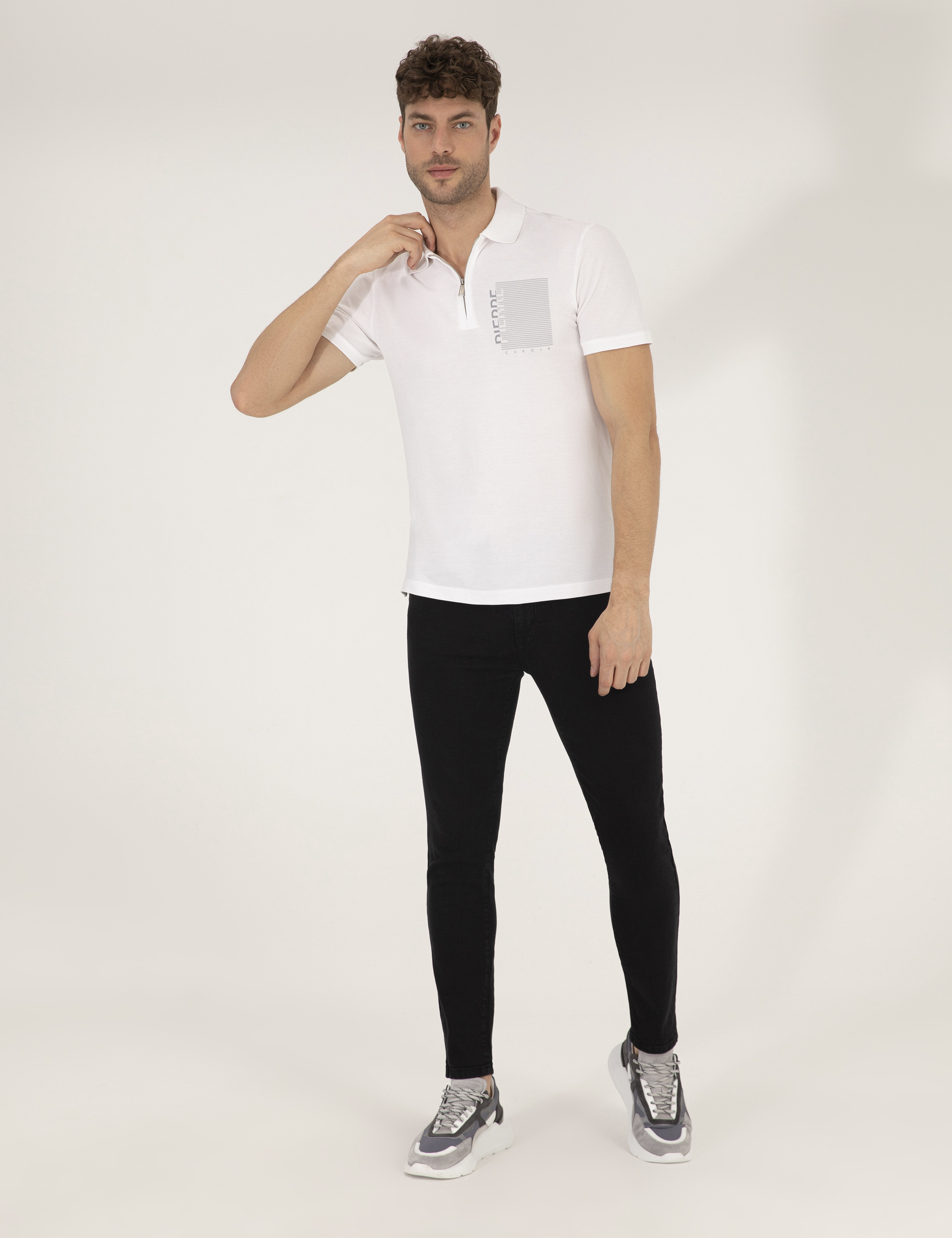 Siyah Slim Fit Jean Pantolon