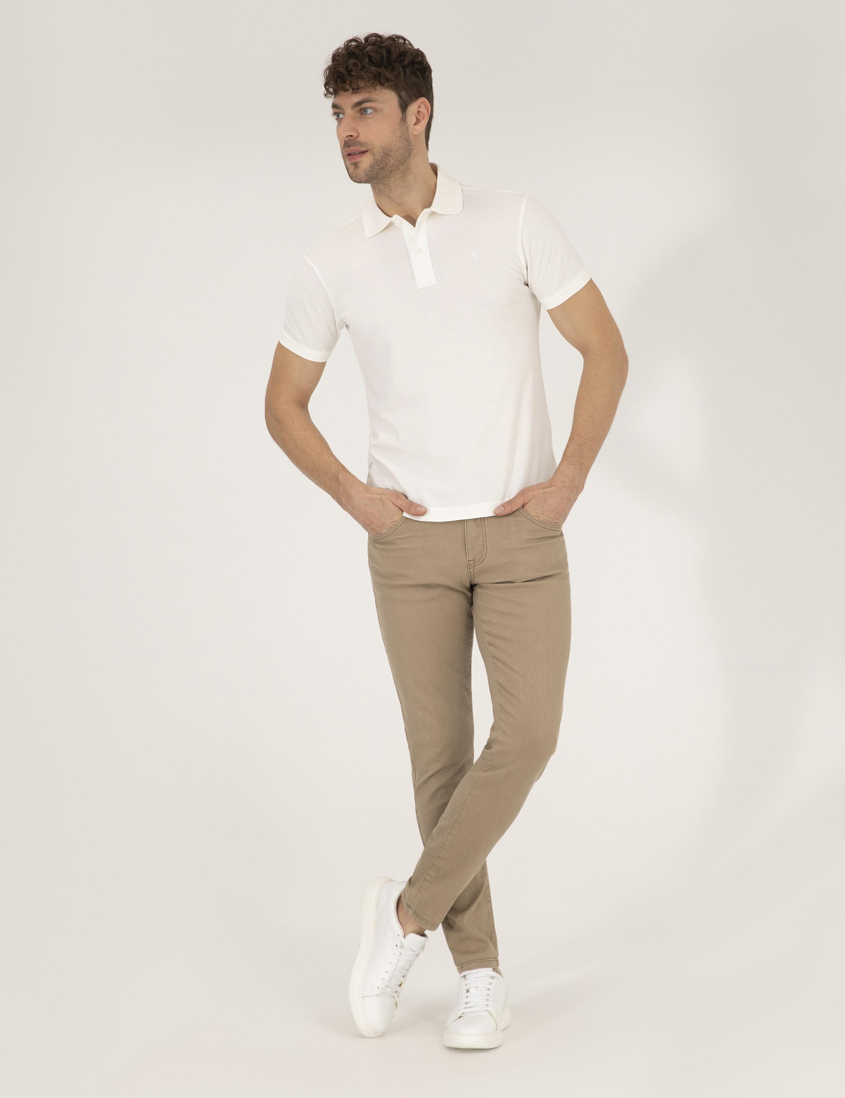 Açık Yeşil Slim Fit Jean Pantolon