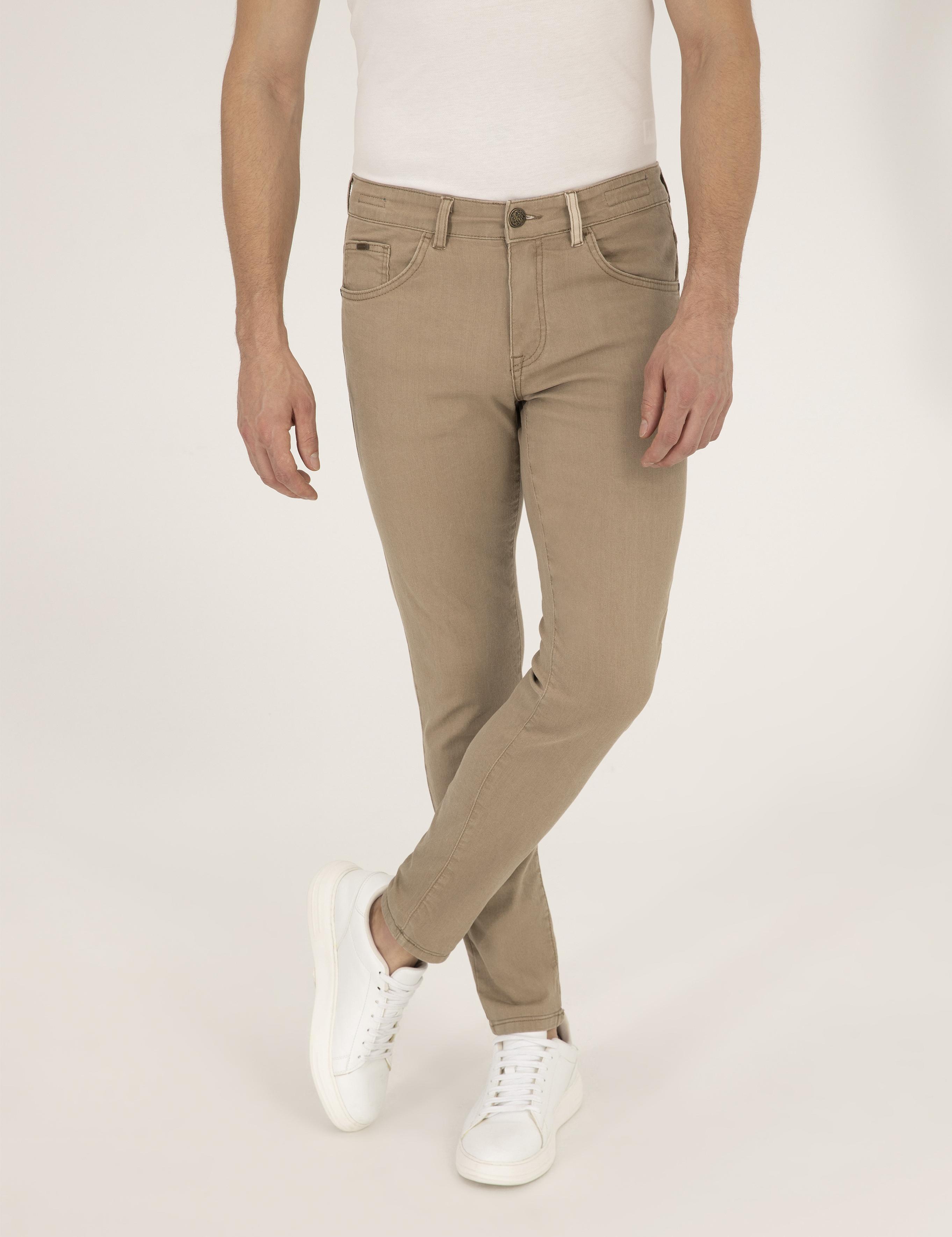 Açık Yeşil Slim Fit Jean Pantolon