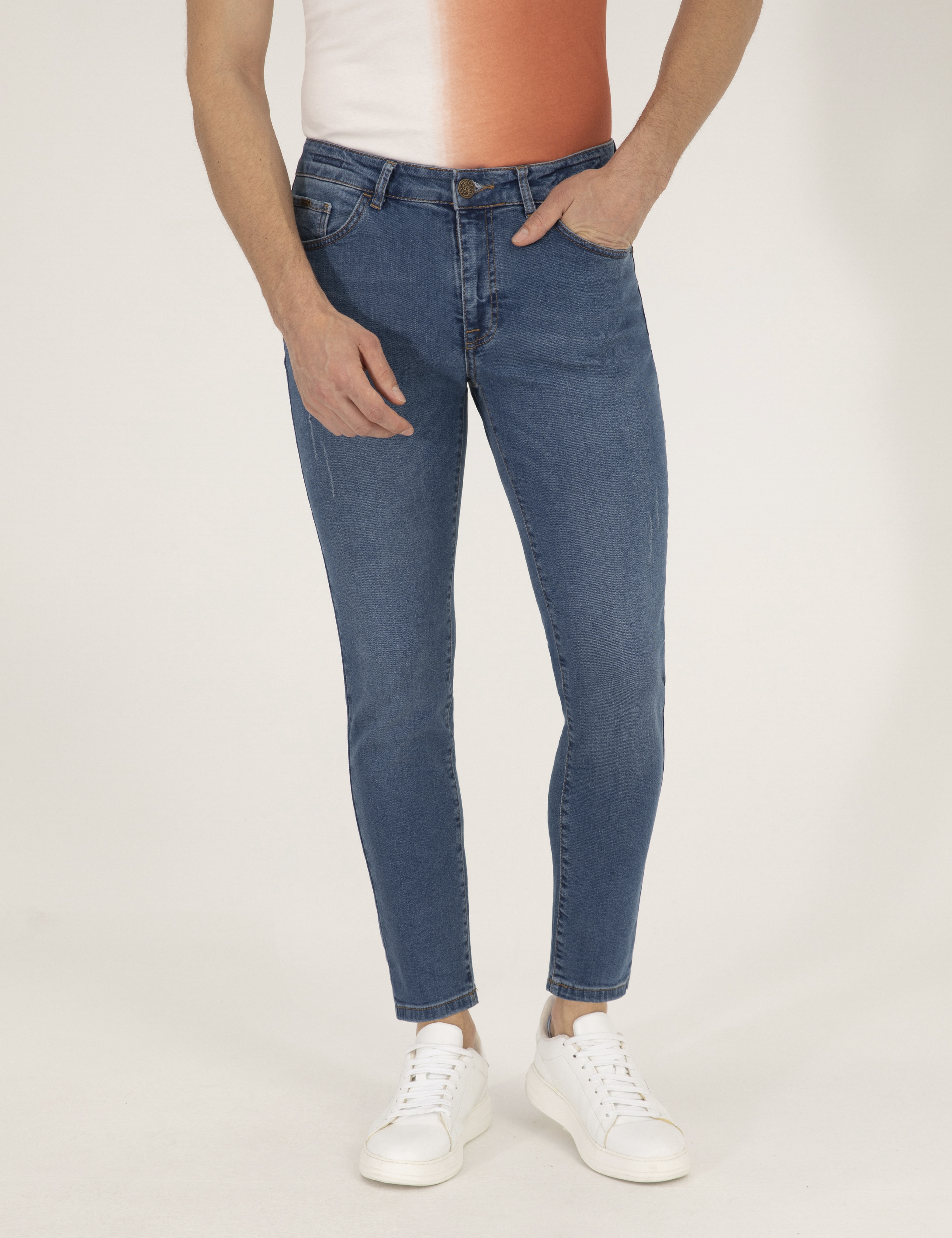 İndigo Slim Fit Jean Pantolon - Image 2