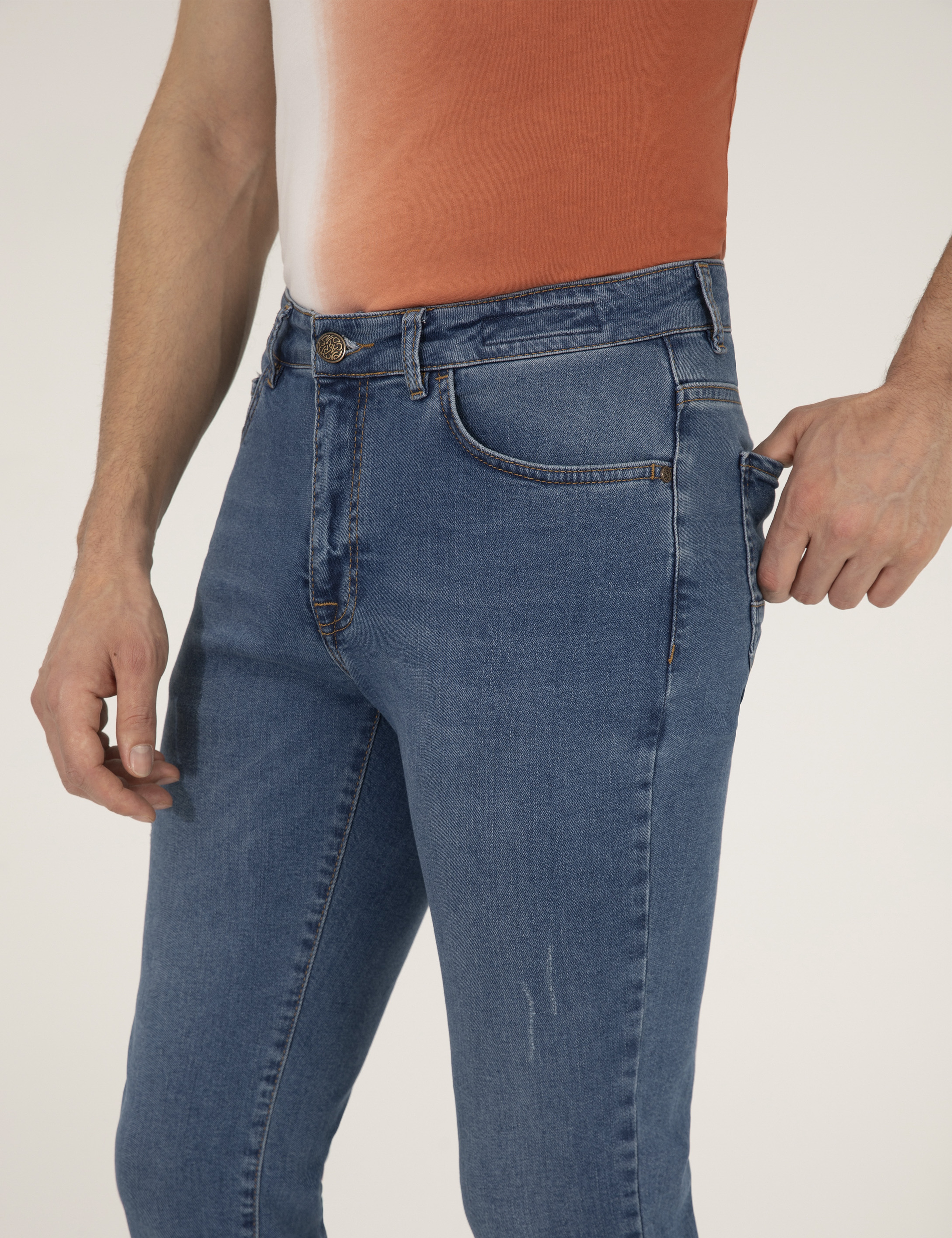 İndigo Slim Fit Jean Pantolon - Image 5