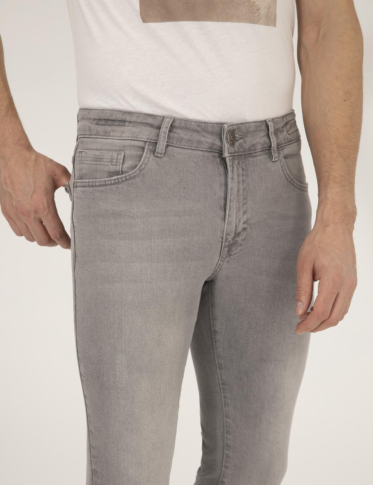 Açık Gri Slim Fit Jean Pantolon - 50269066023
