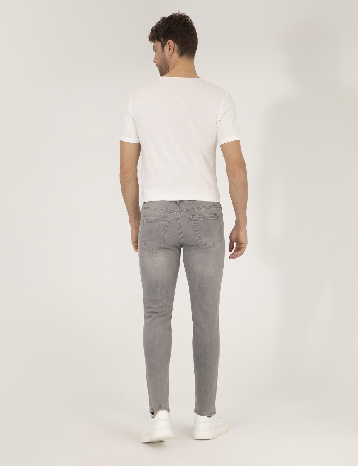 Açık Gri Slim Fit Jean Pantolon - 50269066023