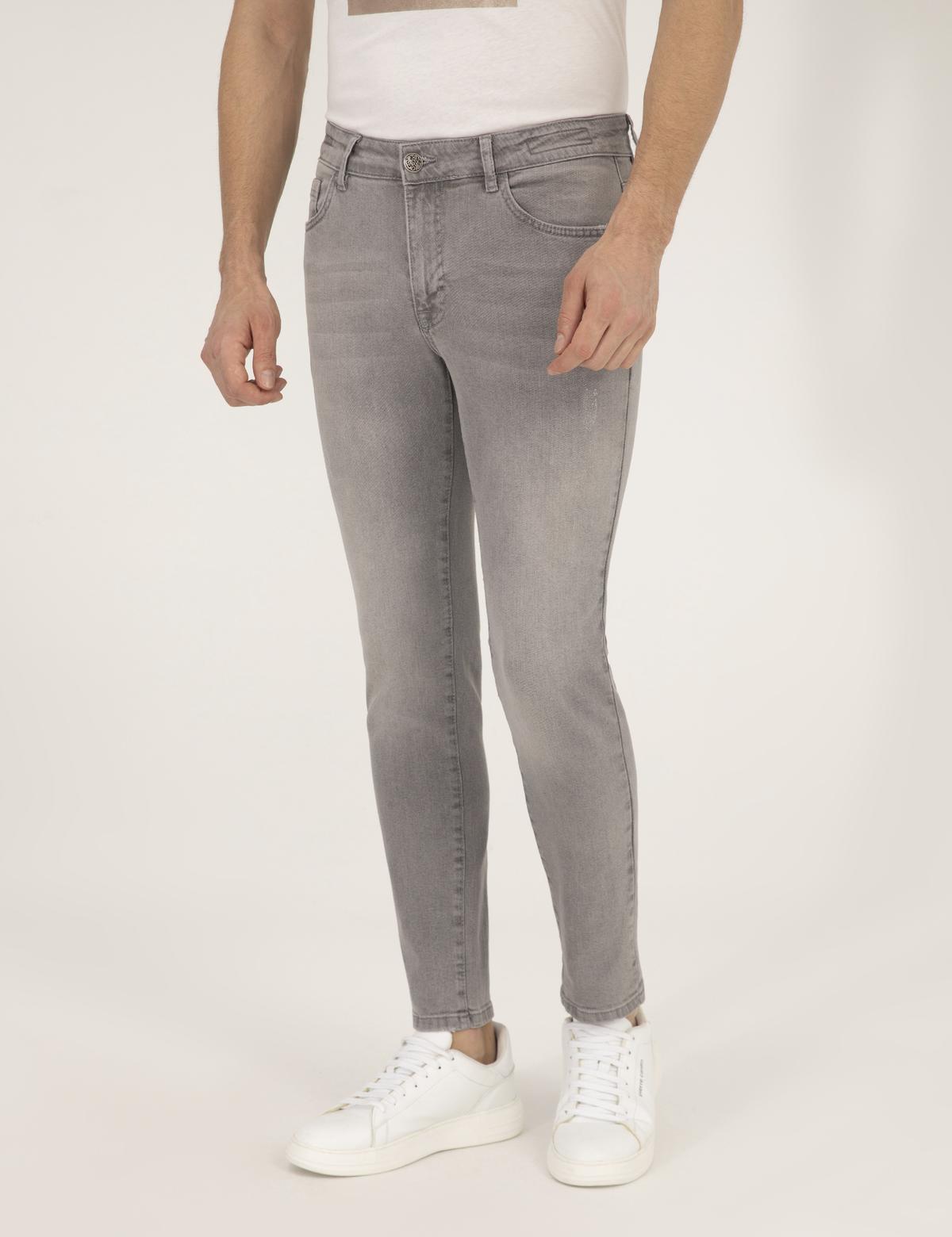 Açık Gri Slim Fit Jean Pantolon - 50269066023