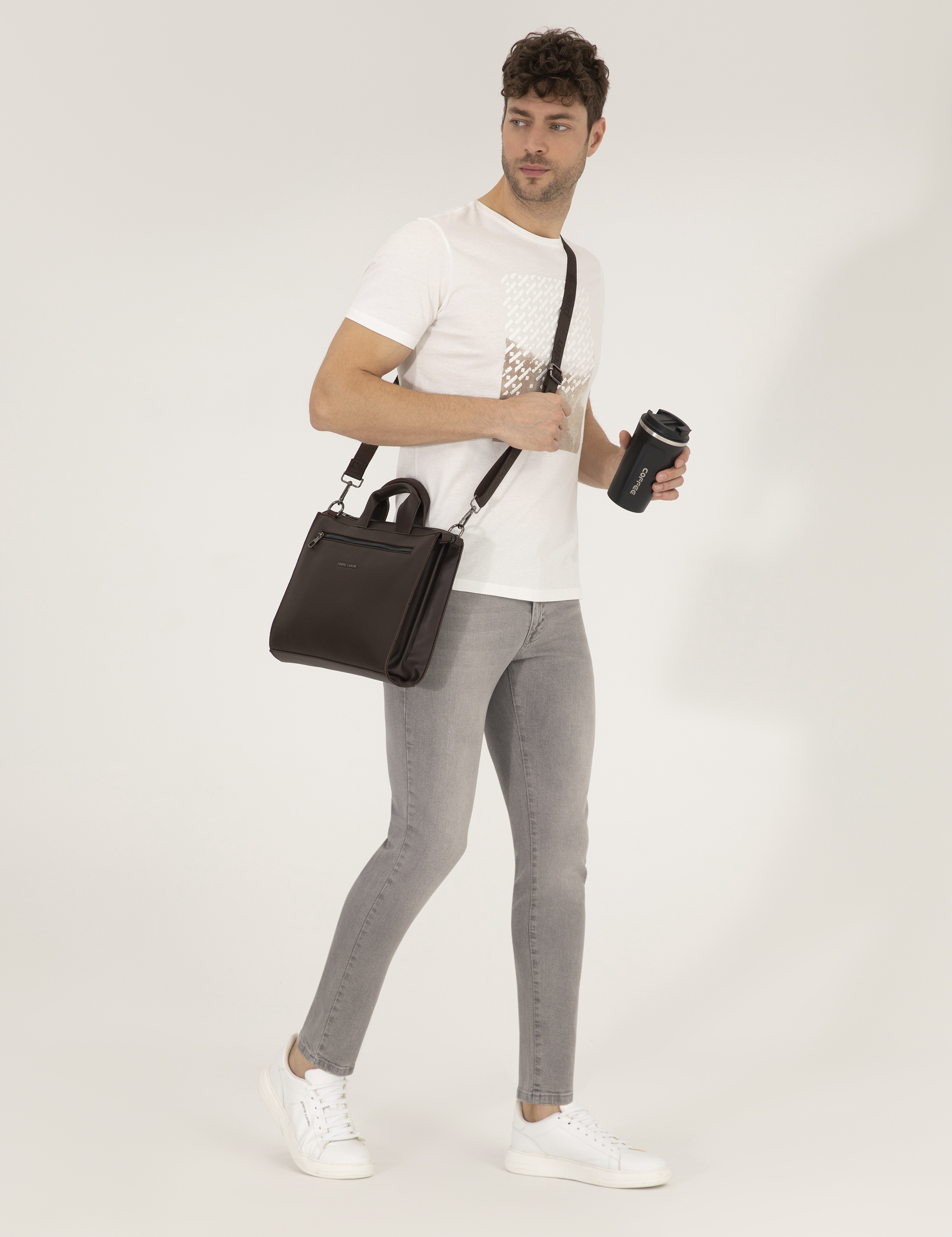 Açık Gri Slim Fit Jean Pantolon - Image 1