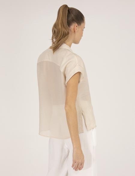 Bej Comfort Fit Kısa Kollu Gömlek - 50262504025