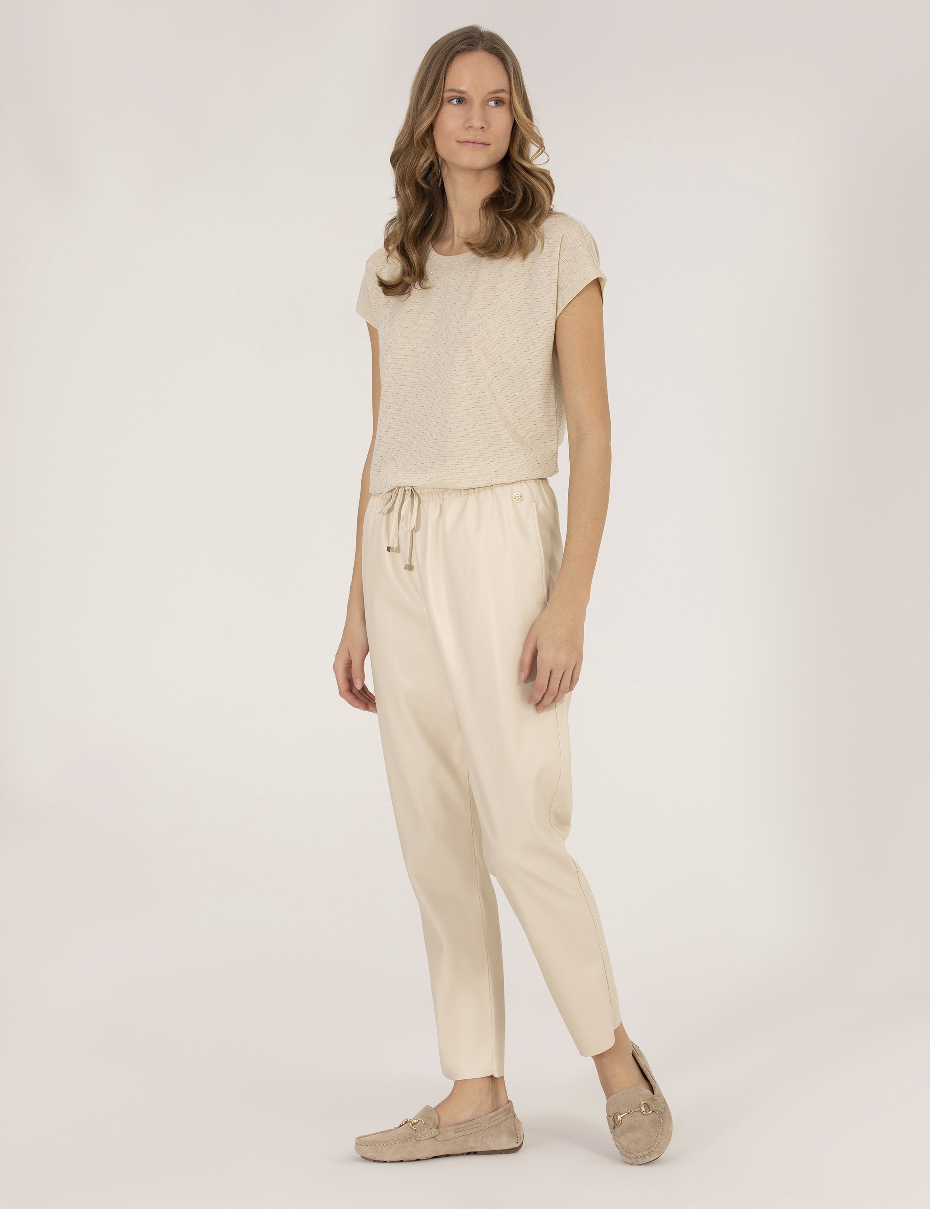 Krem Carrot Fit Pantolon - Image 3