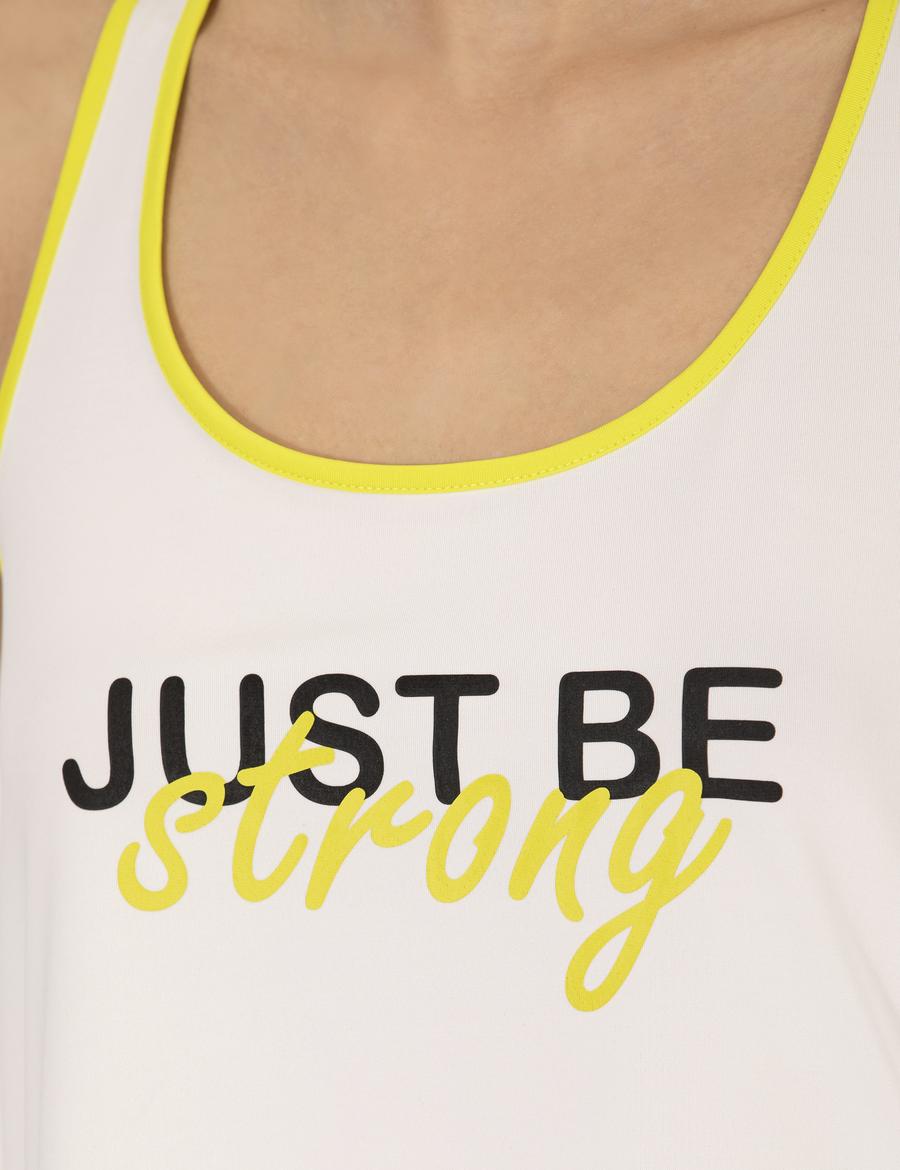 Ekru A Kesim Kolsuz Tişört