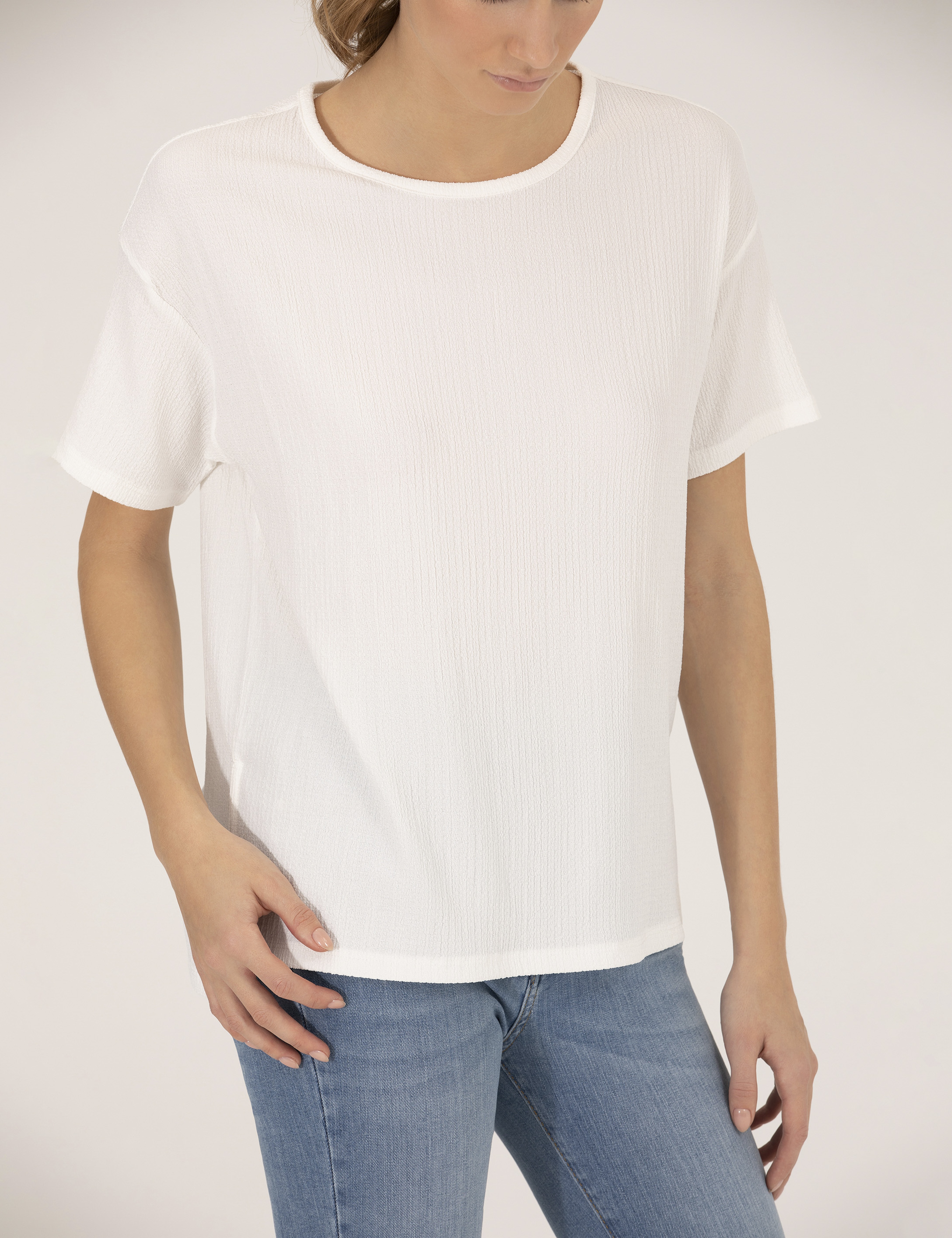 Ekru Regular Fit Tişört - Image 6