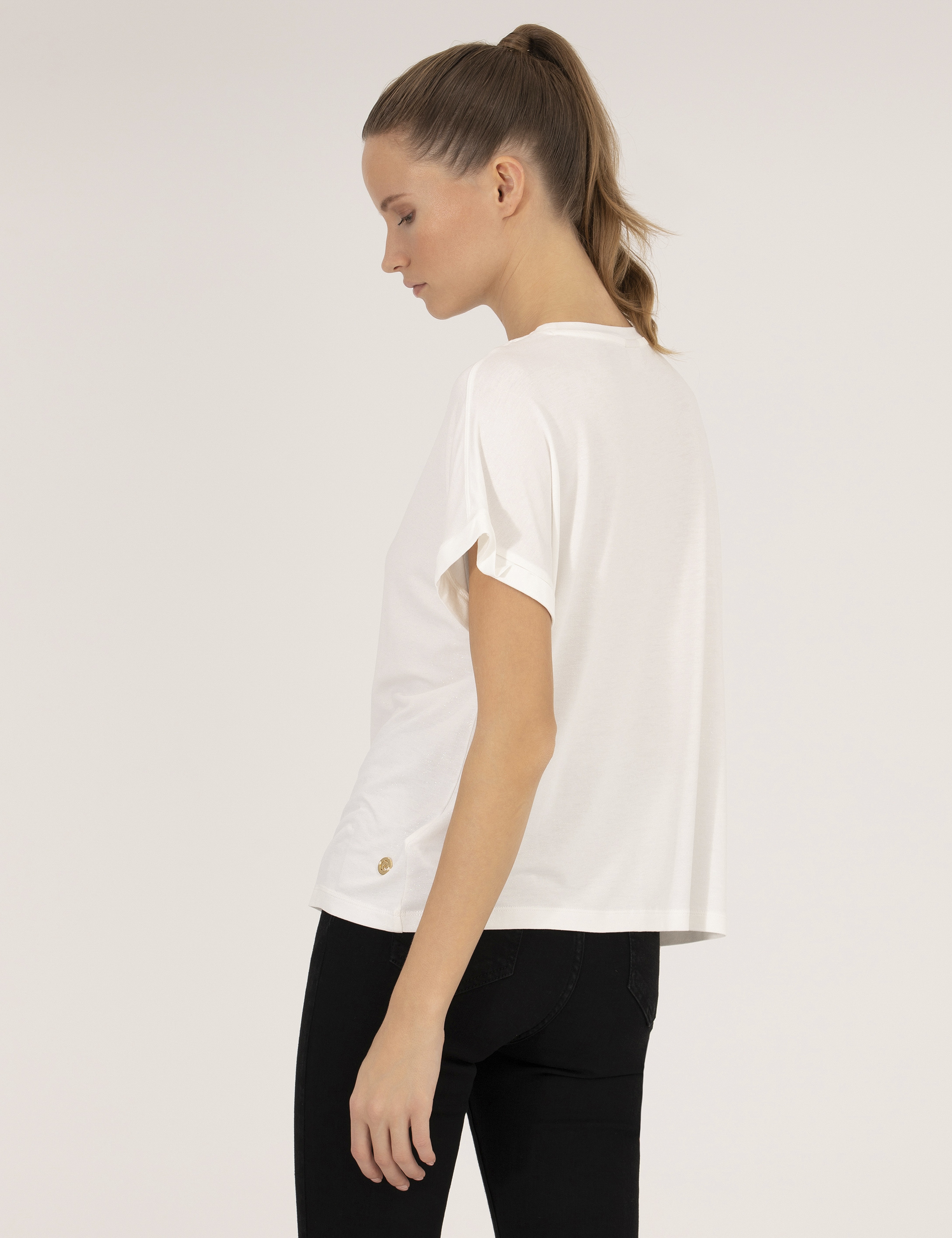 Ekru Comfort Fit Tişört