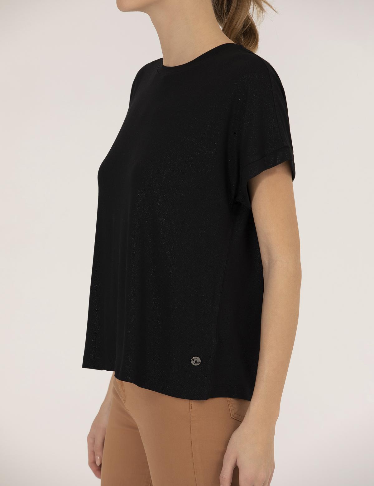 Siyah Comfort Fit Tişört - 50263464028