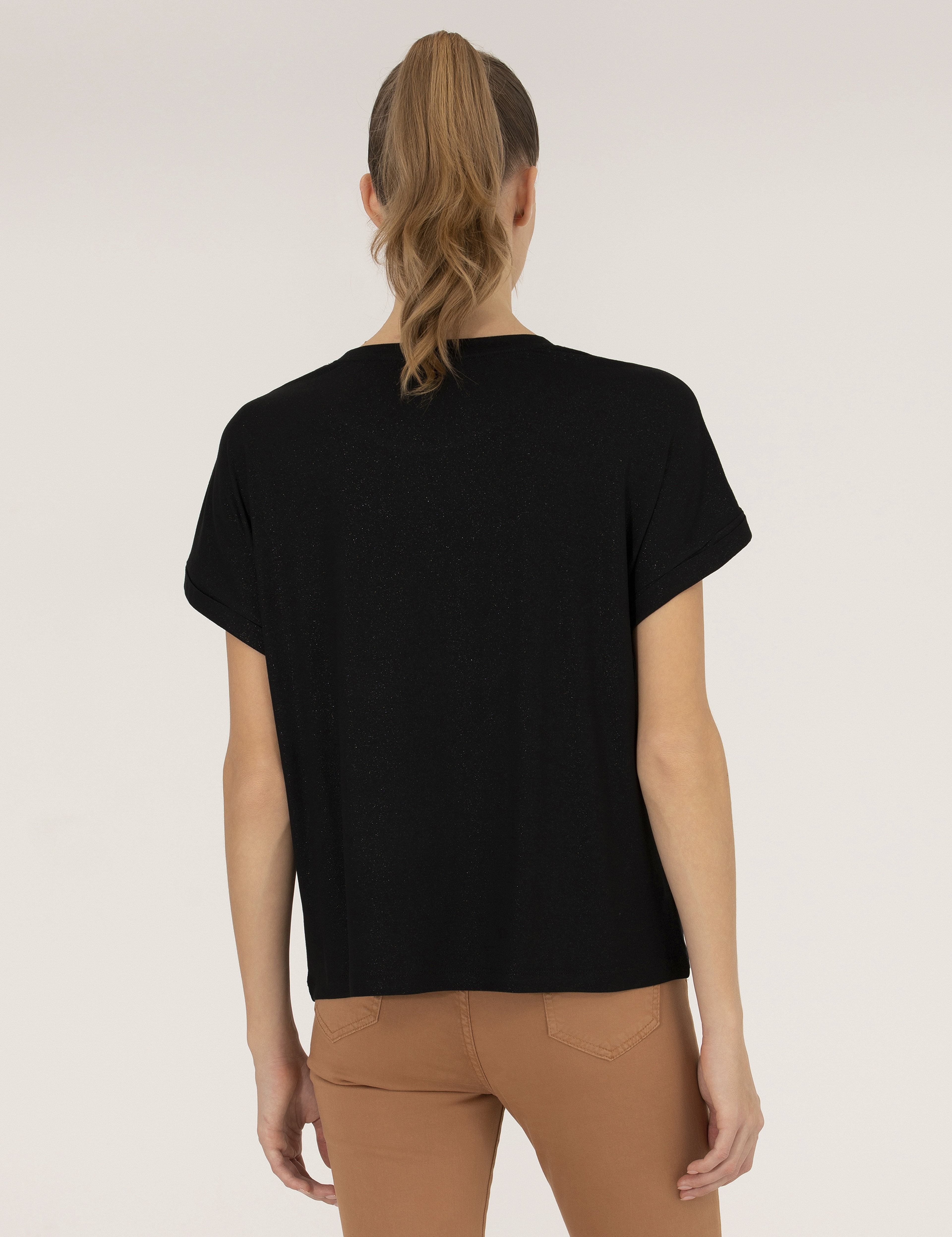 Siyah Comfort Fit Tişört - Image 5