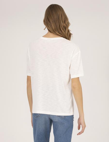 Beyaz Comfort Fit Tişört - 50263468005