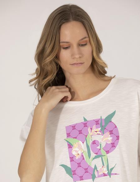 Beyaz Comfort Fit Tişört - 50263468005