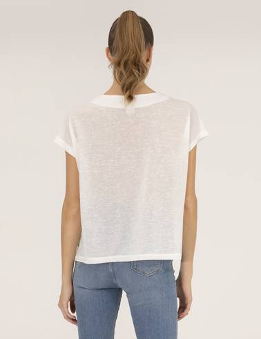 Beyaz Comfort Fit Tişört