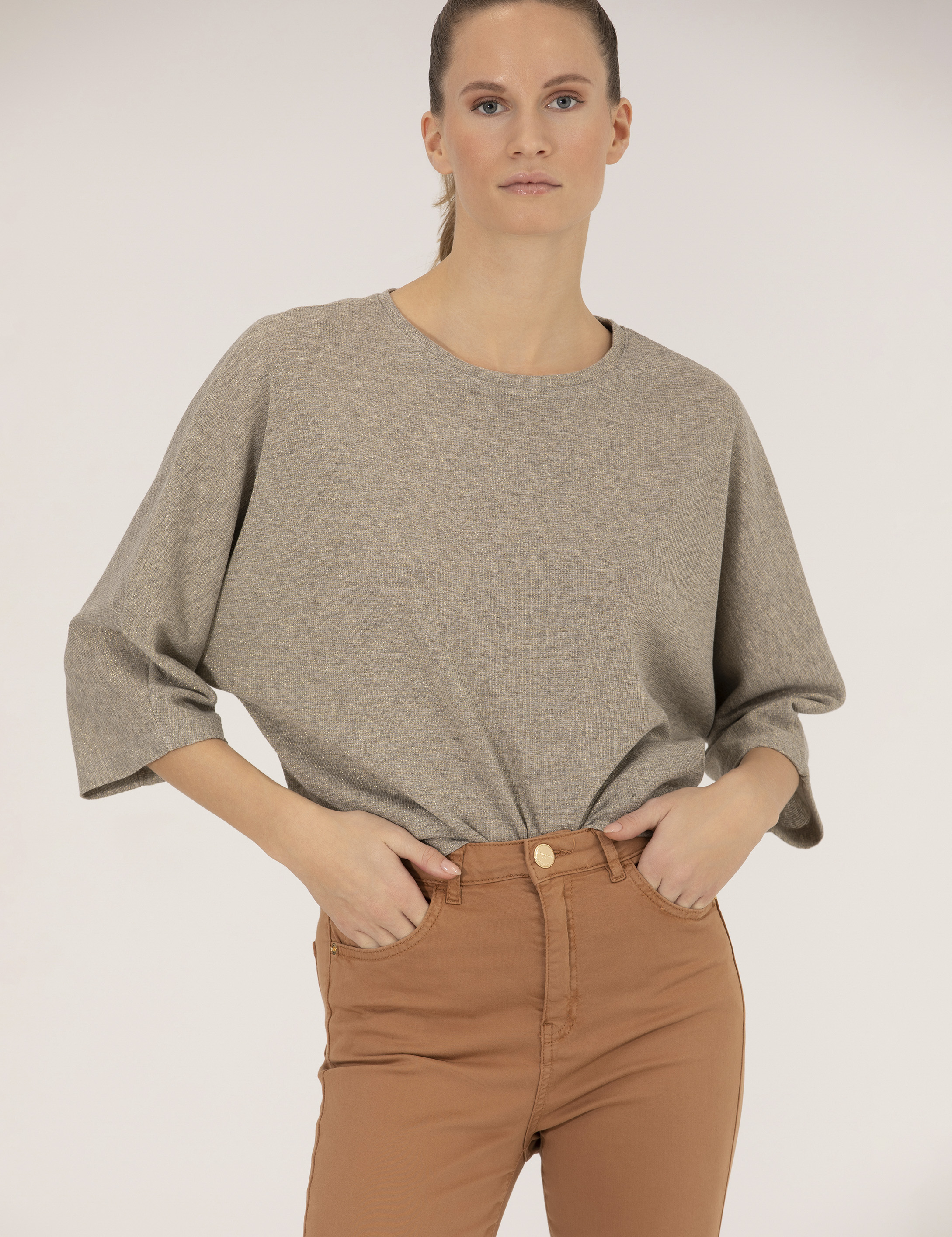 Camel Comfort Fit Tişört - Image 2