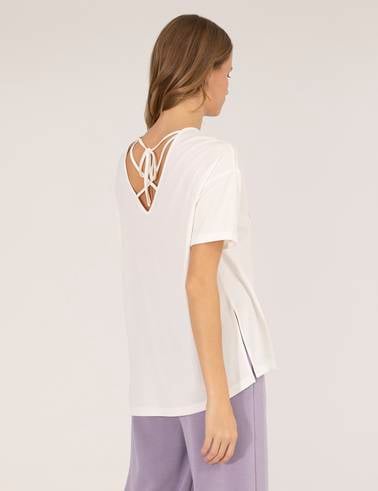 Ekru Oversize Tişört