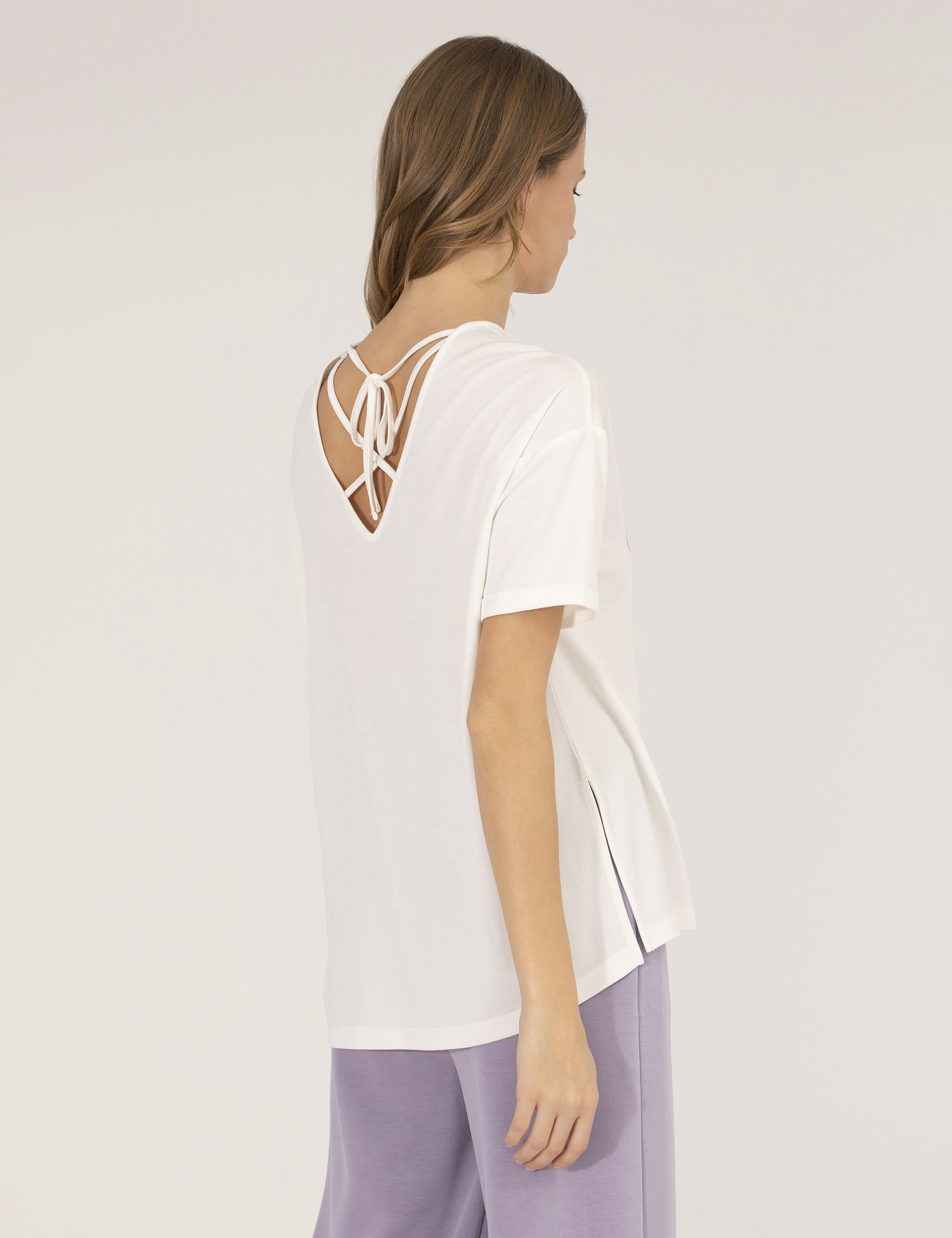 Ekru Oversize Tişört