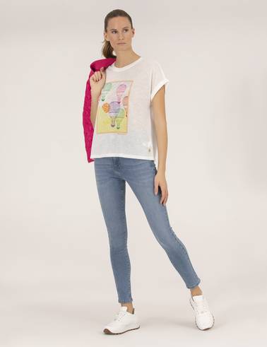 Ekru Comfort Fit Tişört