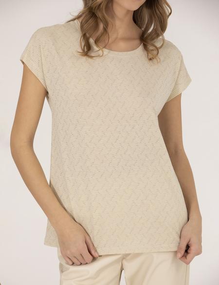 Bej Comfort Fit Tişört - 50267656008