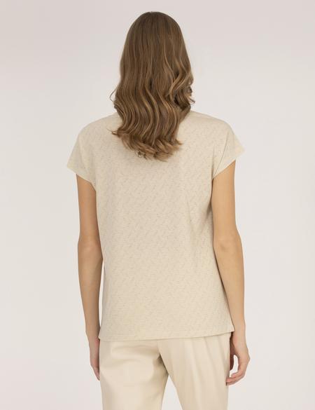 Bej Comfort Fit Tişört - 50267656008