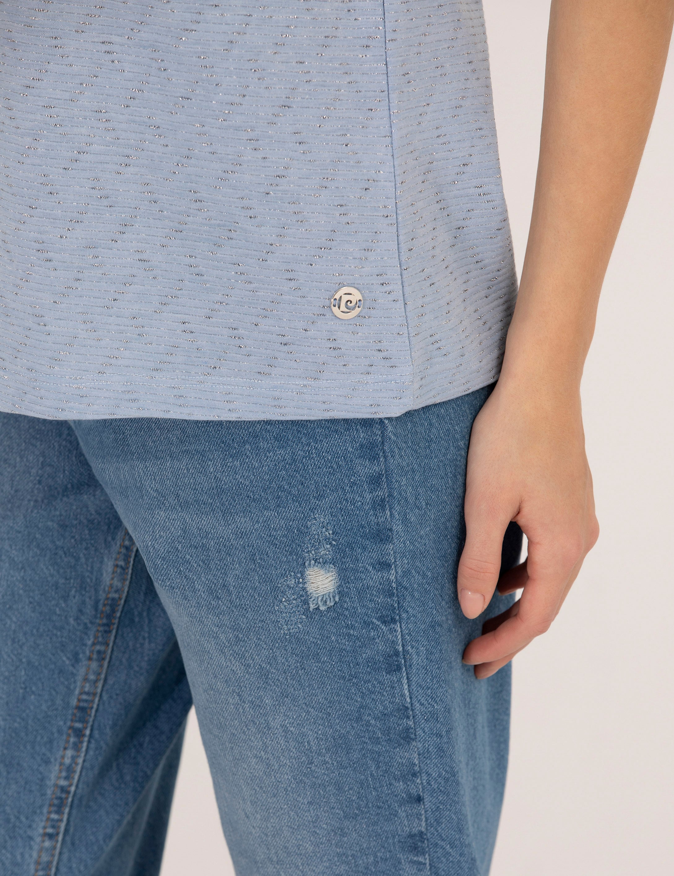 Mavi Comfort Fit Tişört - Image 7
