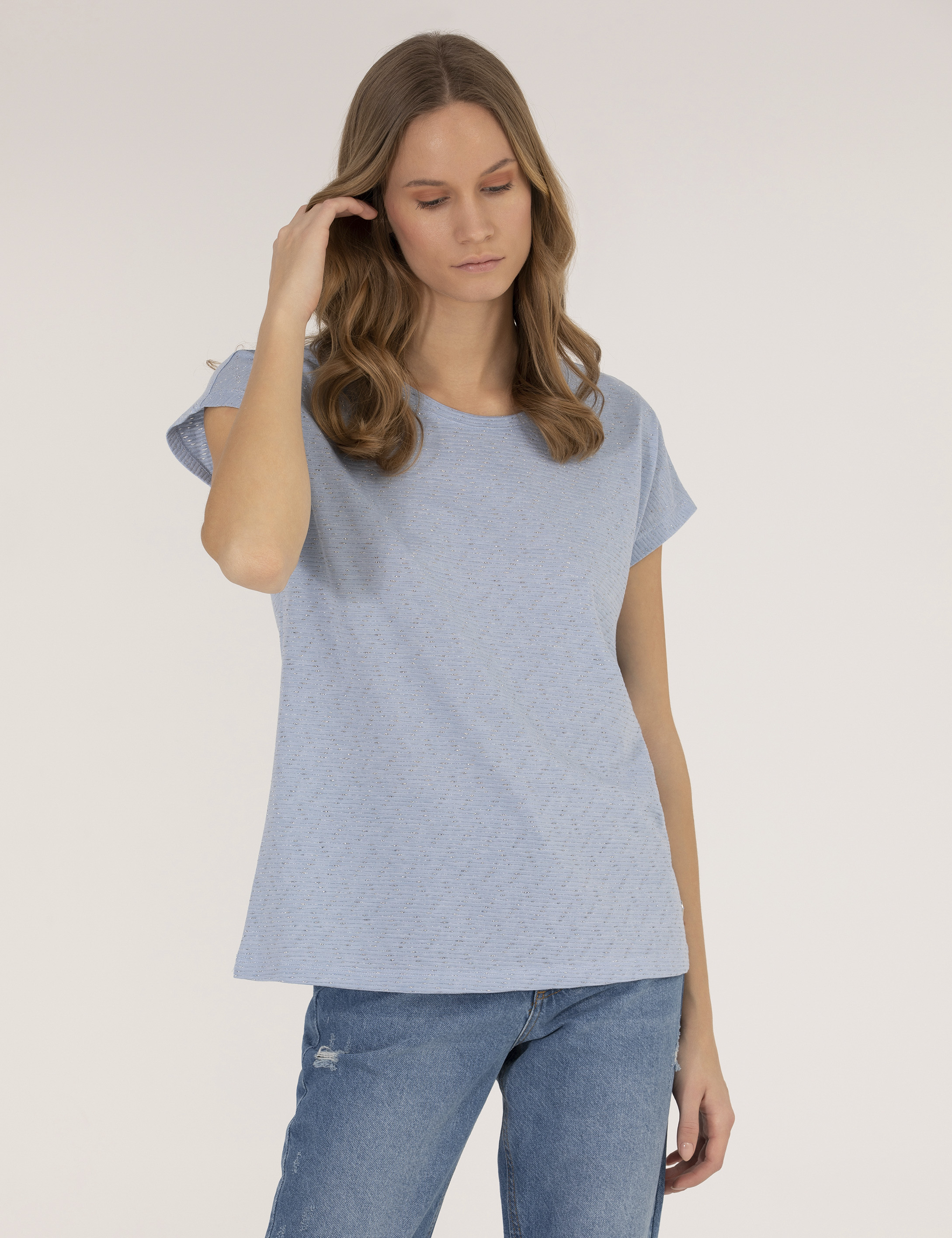 Mavi Comfort Fit Tişört - Image 1