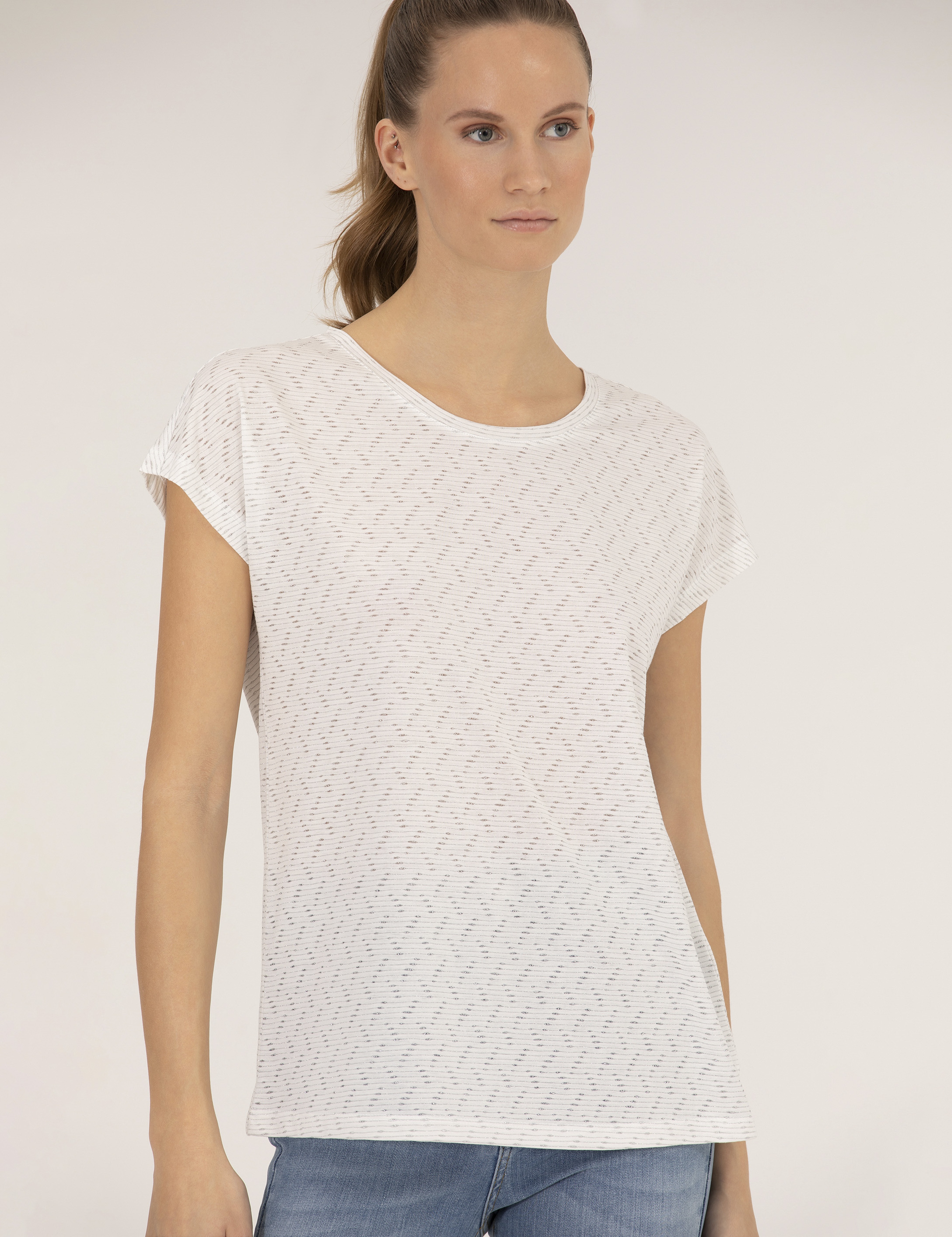 Ekru Comfort Fit Tişört - Image 3