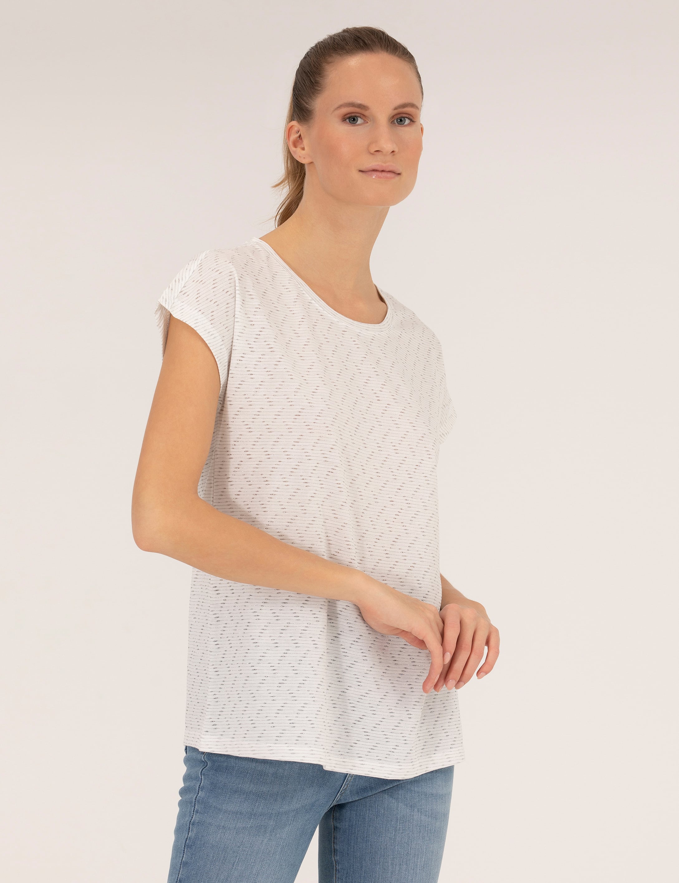 Ekru Comfort Fit Tişört