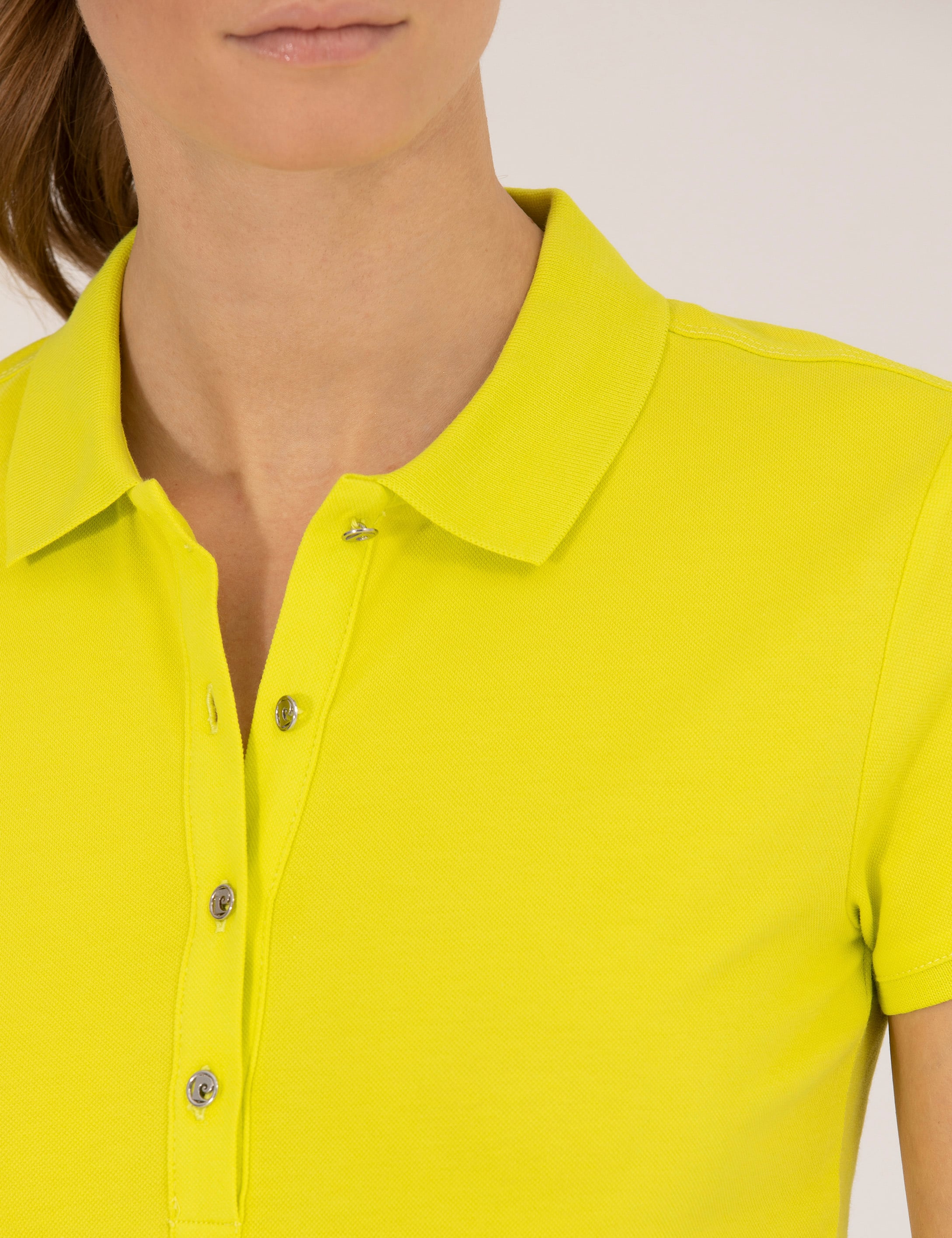 Yeşil Slim Fit Polo Yaka Basic Tişört