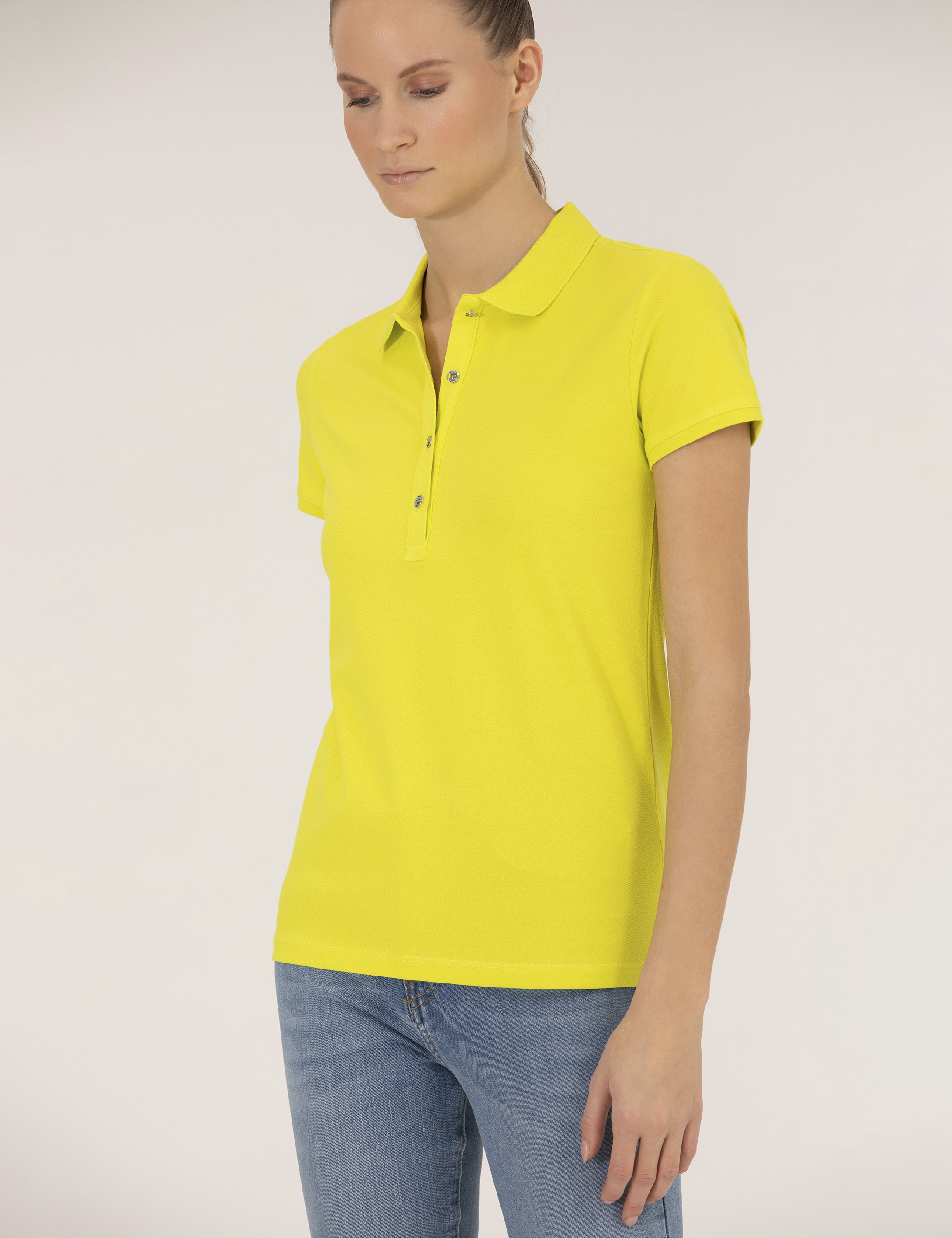 Pierre Cardin Yeşil Slim Fit Polo Yaka Basic Tişört görsel 2