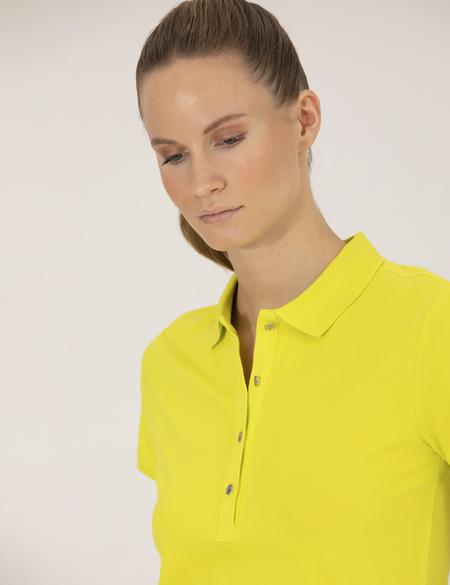 Yeşil Slim Fit Polo Yaka Basic Tişört - 50269520035