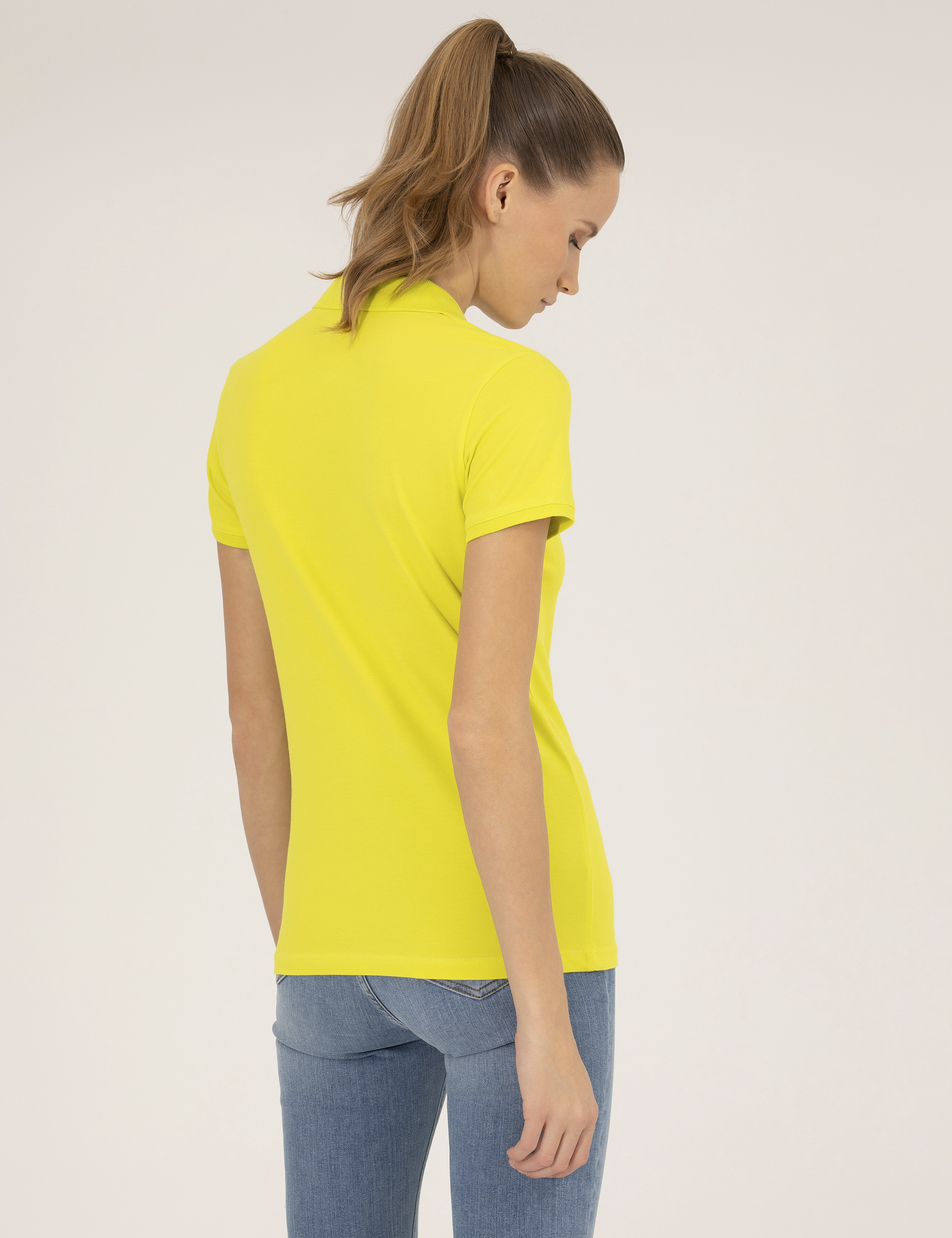 Pierre Cardin Yeşil Slim Fit Polo Yaka Basic Tişört görsel 5