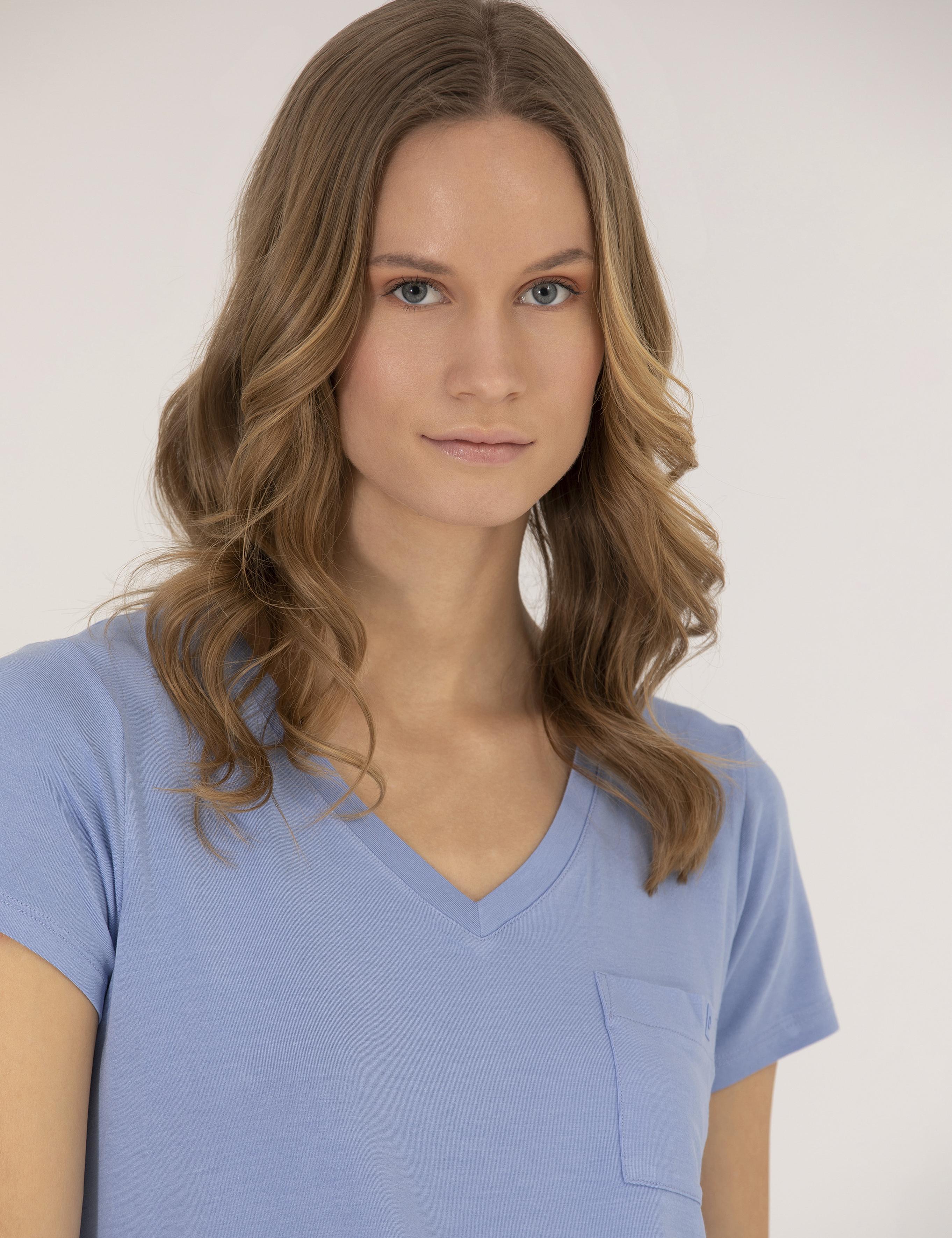 Mavi Comfort Fit V Yaka Basic Tişört