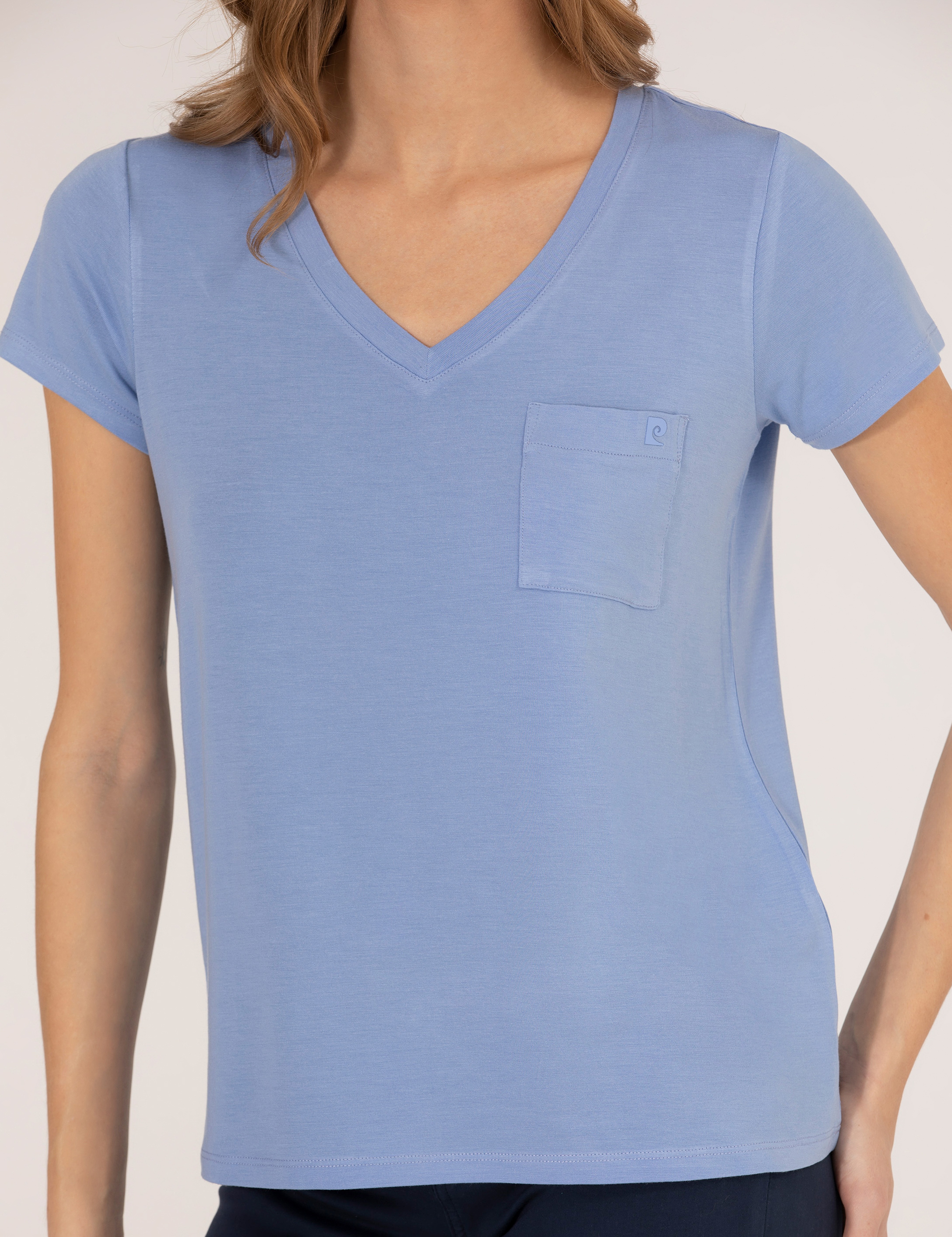 Mavi Comfort Fit V Yaka Basic Tişört - Image 6