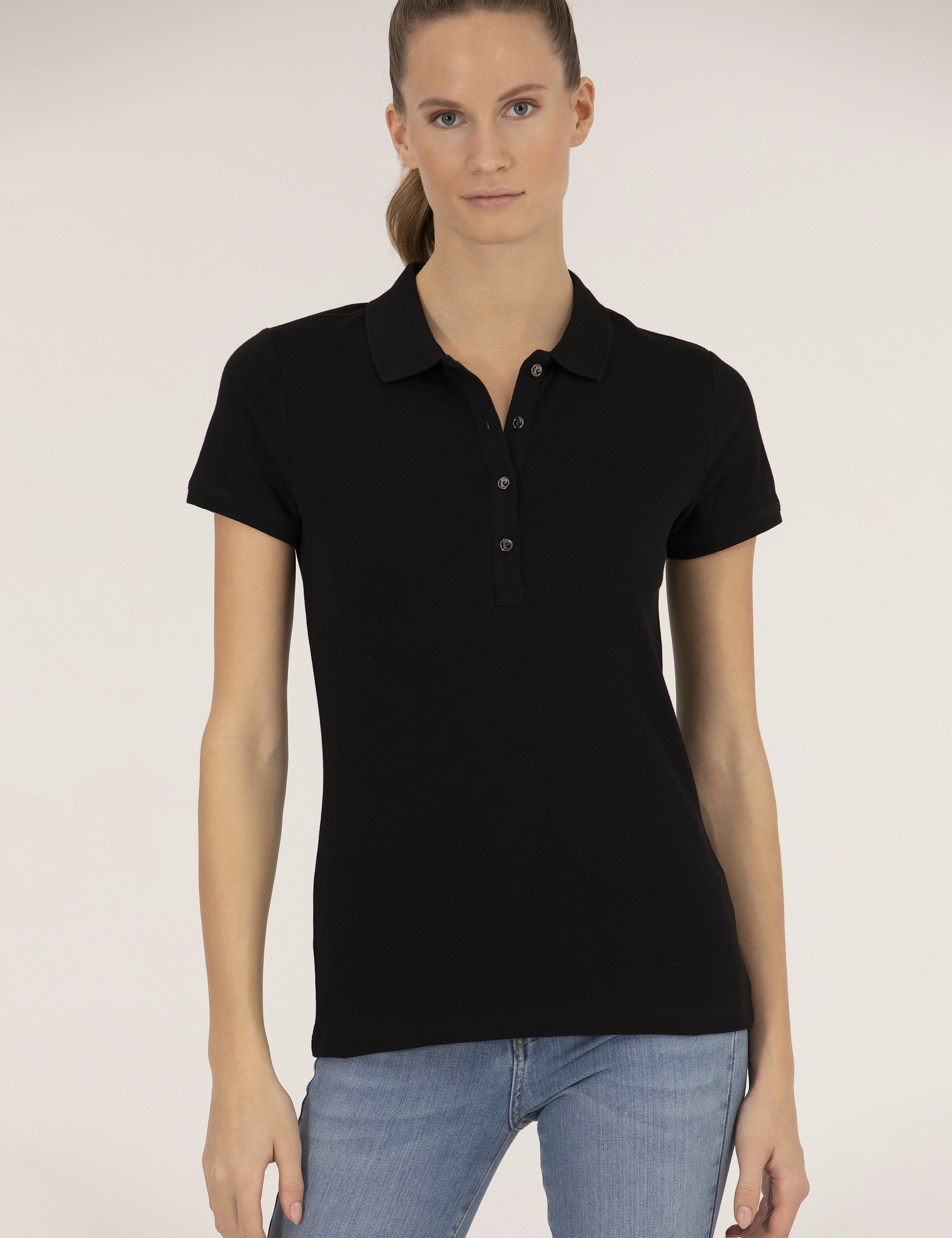 Siyah Polo Yaka Slim Fit Tişört