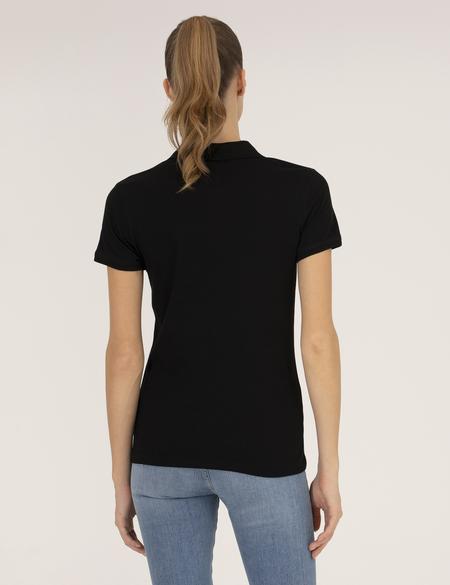 Siyah Polo Yaka Slim Fit Tişört - 50273064004