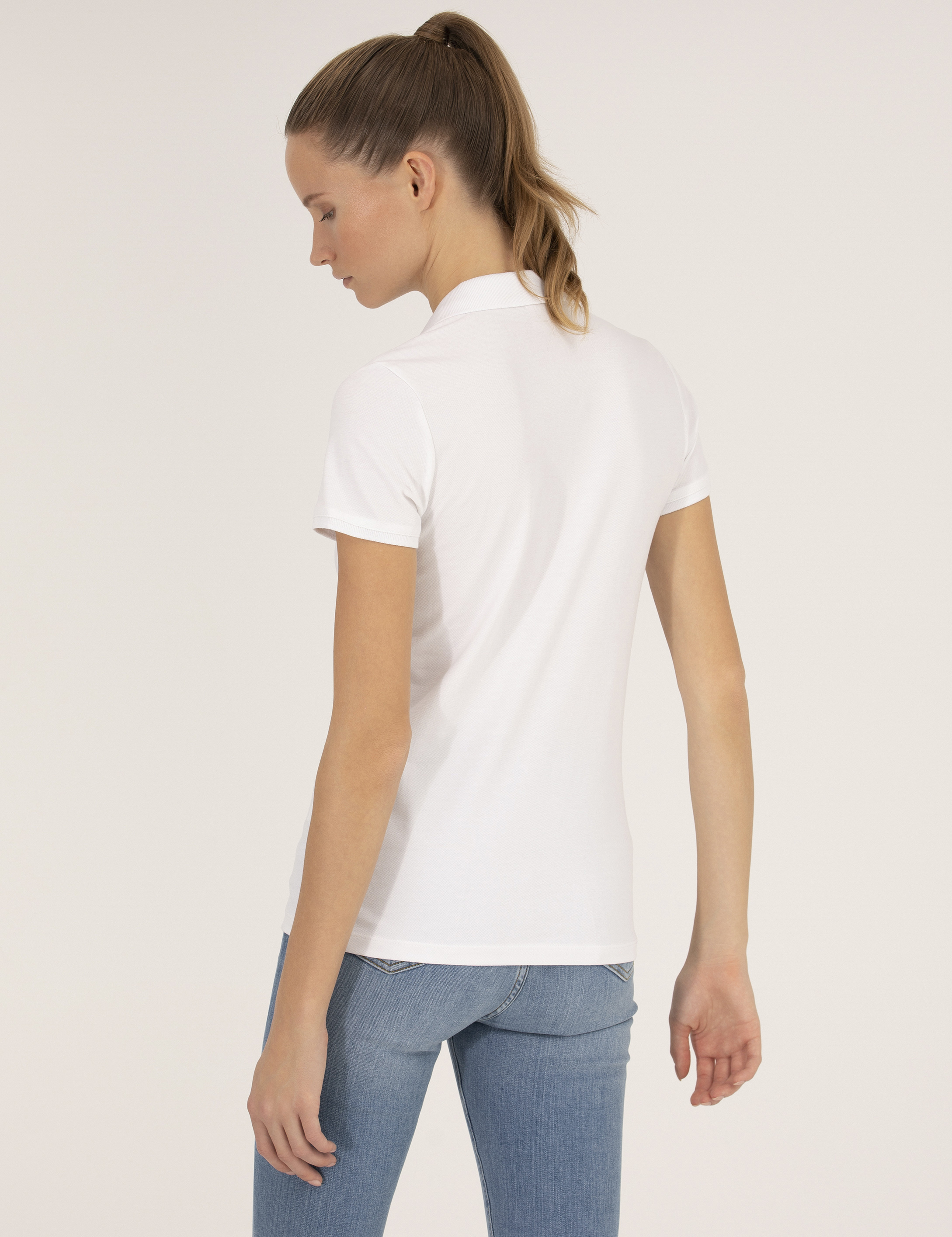 Pierre Cardin Beyaz Polo Yaka Slim Fit Tişört görsel 5