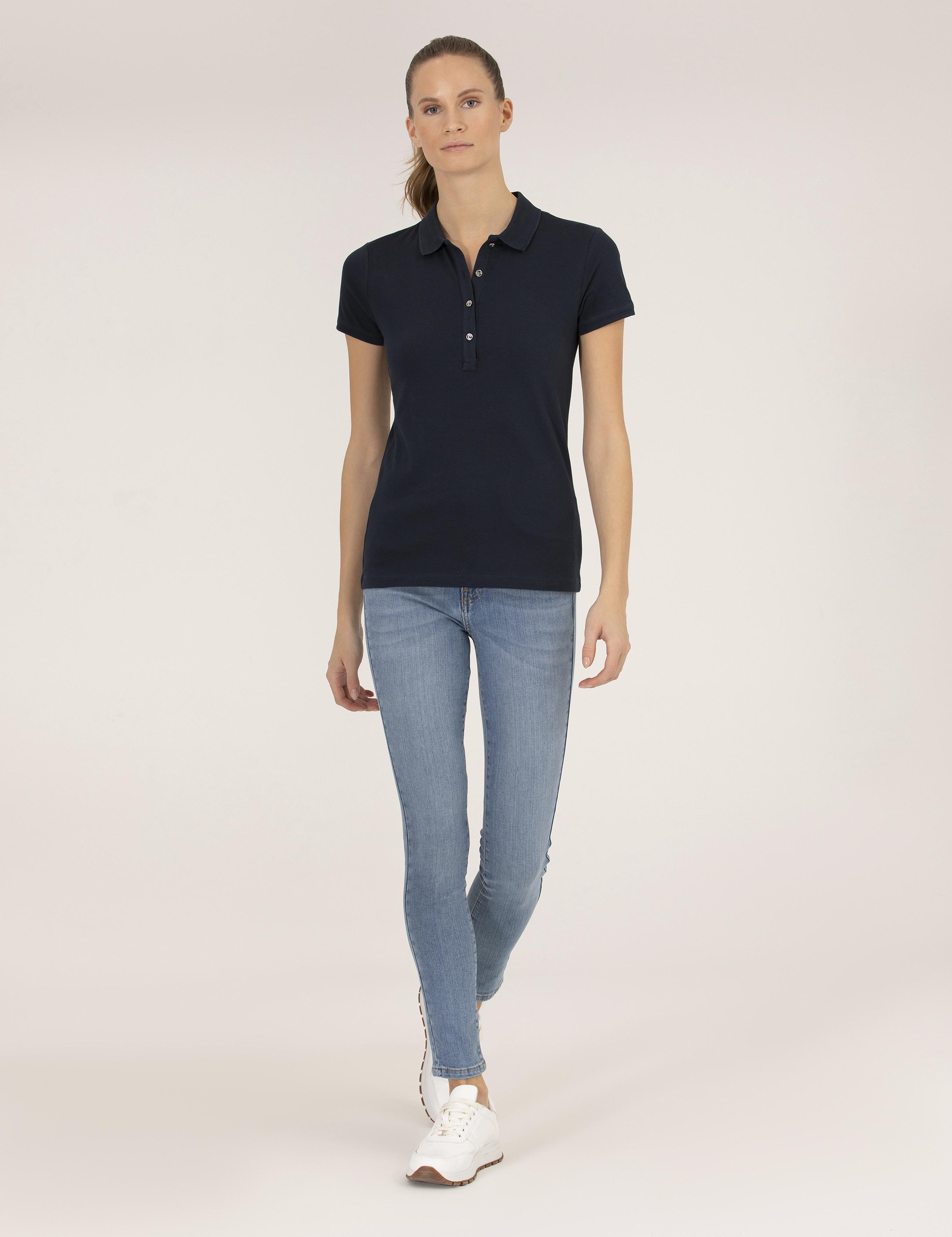 Lacivert Polo Yaka Slim Fit Tişört