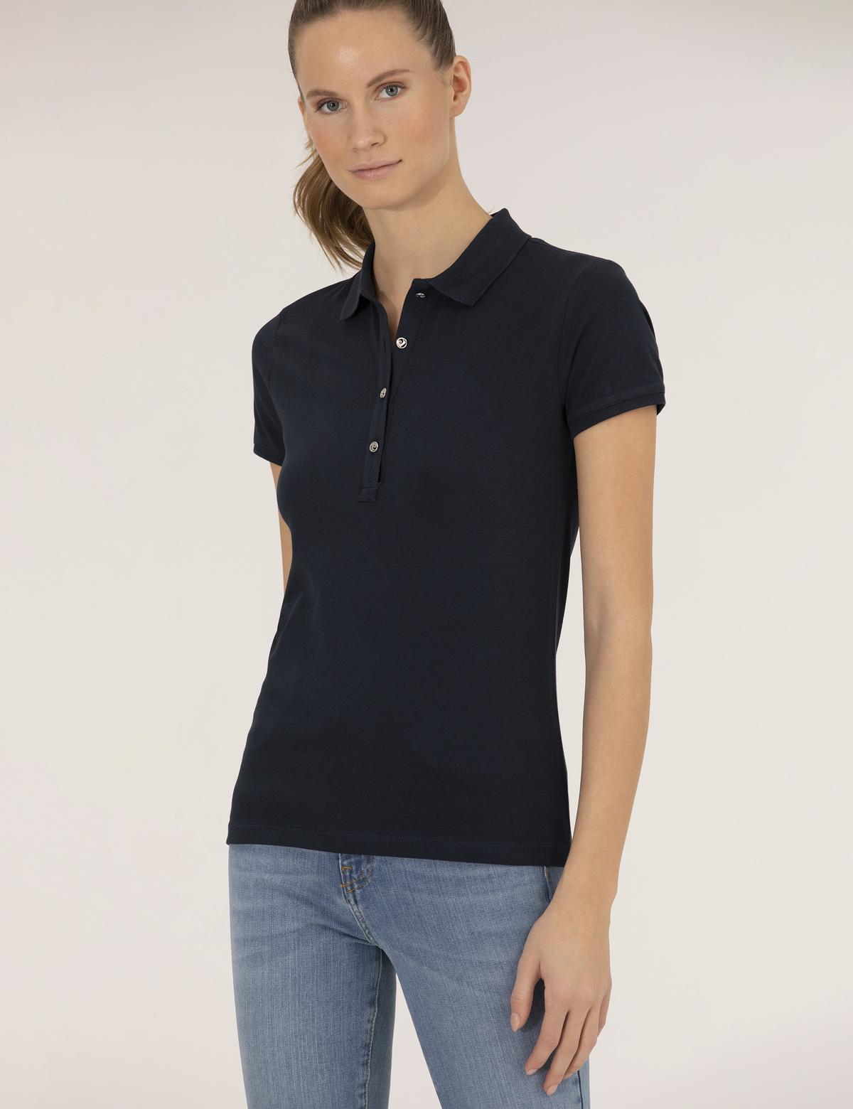 Lacivert Polo Yaka Slim Fit Tişört - 50273064017