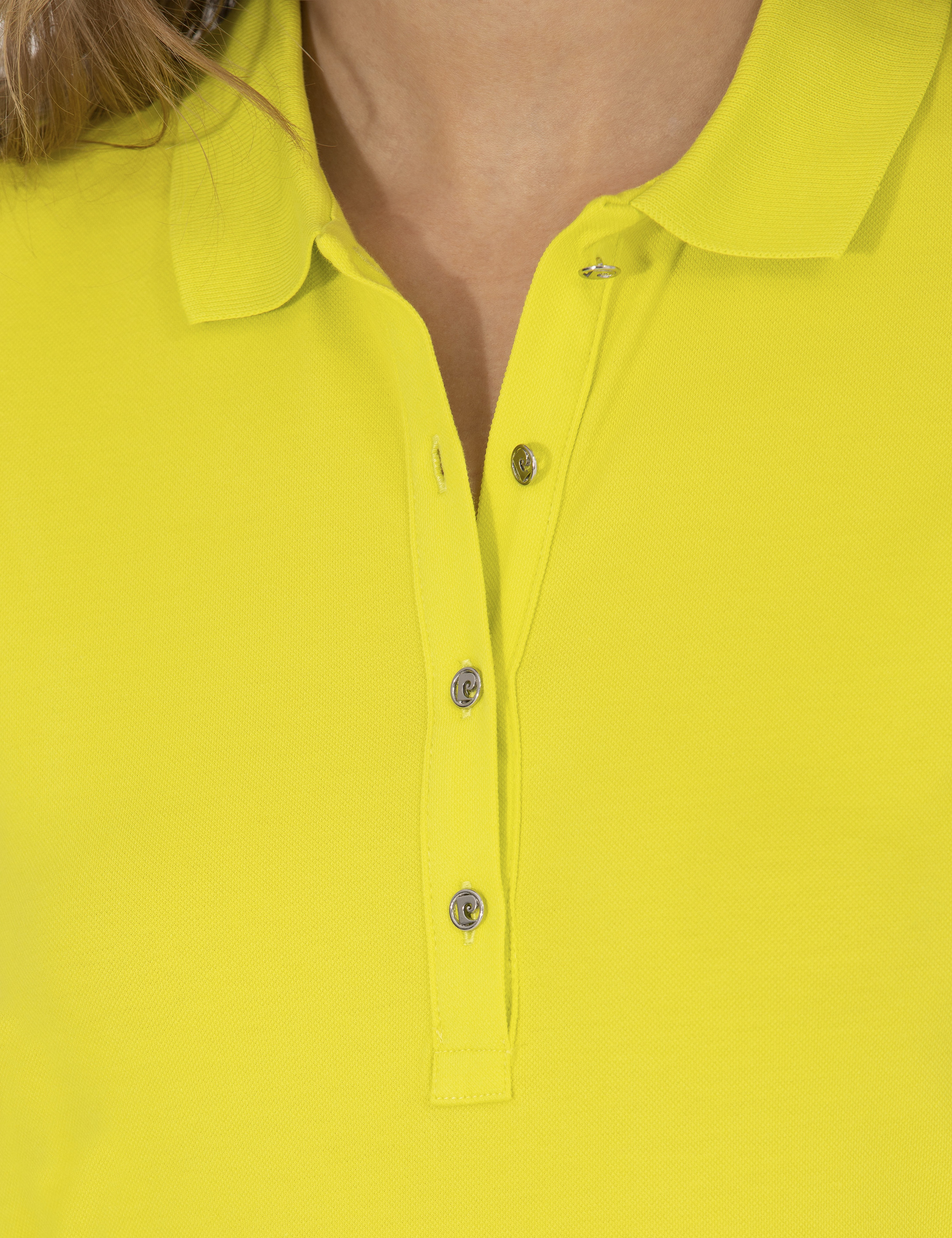 Sarı Polo Yaka Slim Fit Tişört