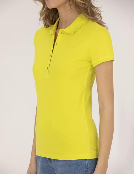 Sarı Polo Yaka Slim Fit Tişört - 50273064026