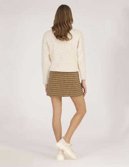 Kahverengi A Kesim Dokuma Etek - 50274525001