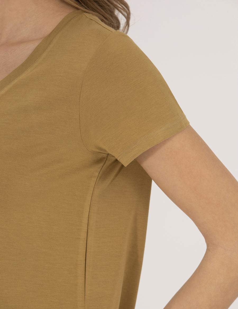 Yeşil Comfort Fit Basic Tişört