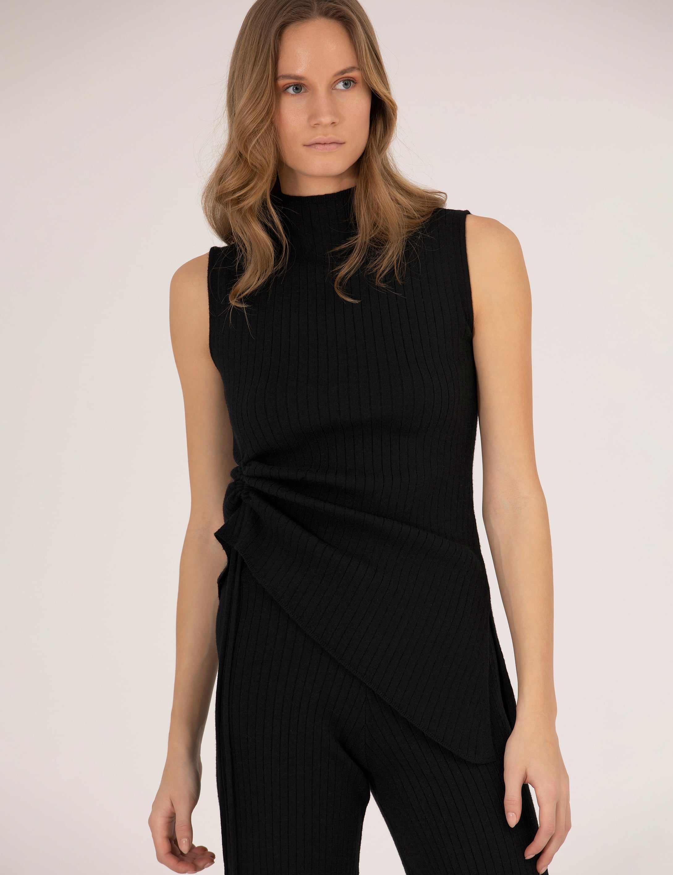 Siyah Slim Fit Kazak - Image 2