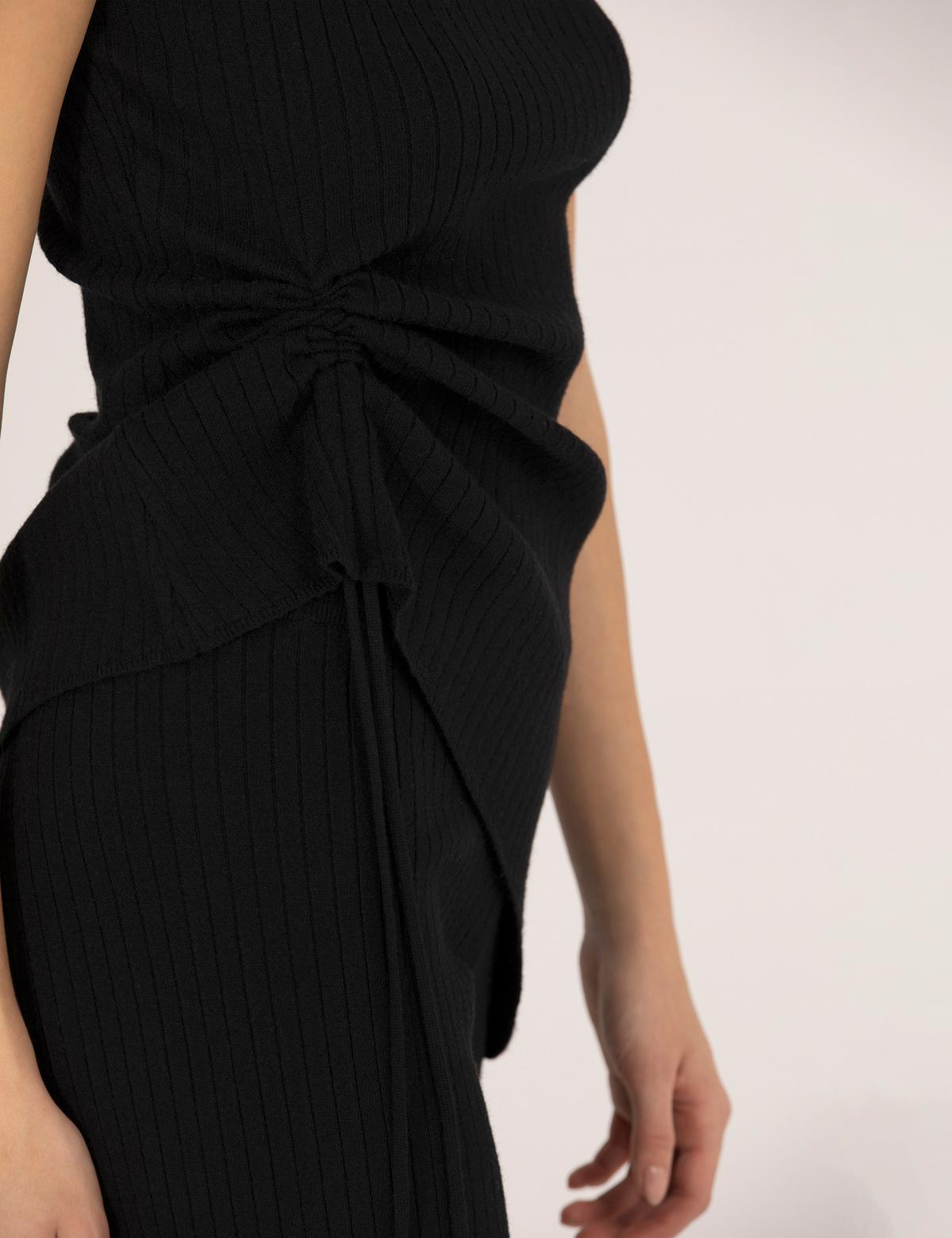 Siyah Slim Fit Kazak - 50275751003